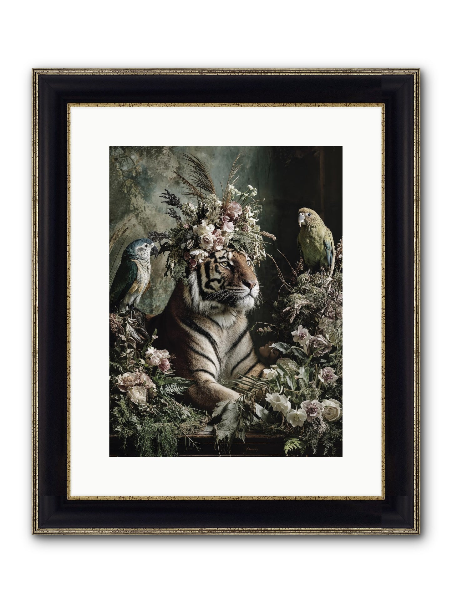 Soul's Recognition Framed Print - Black & Gold 12x16