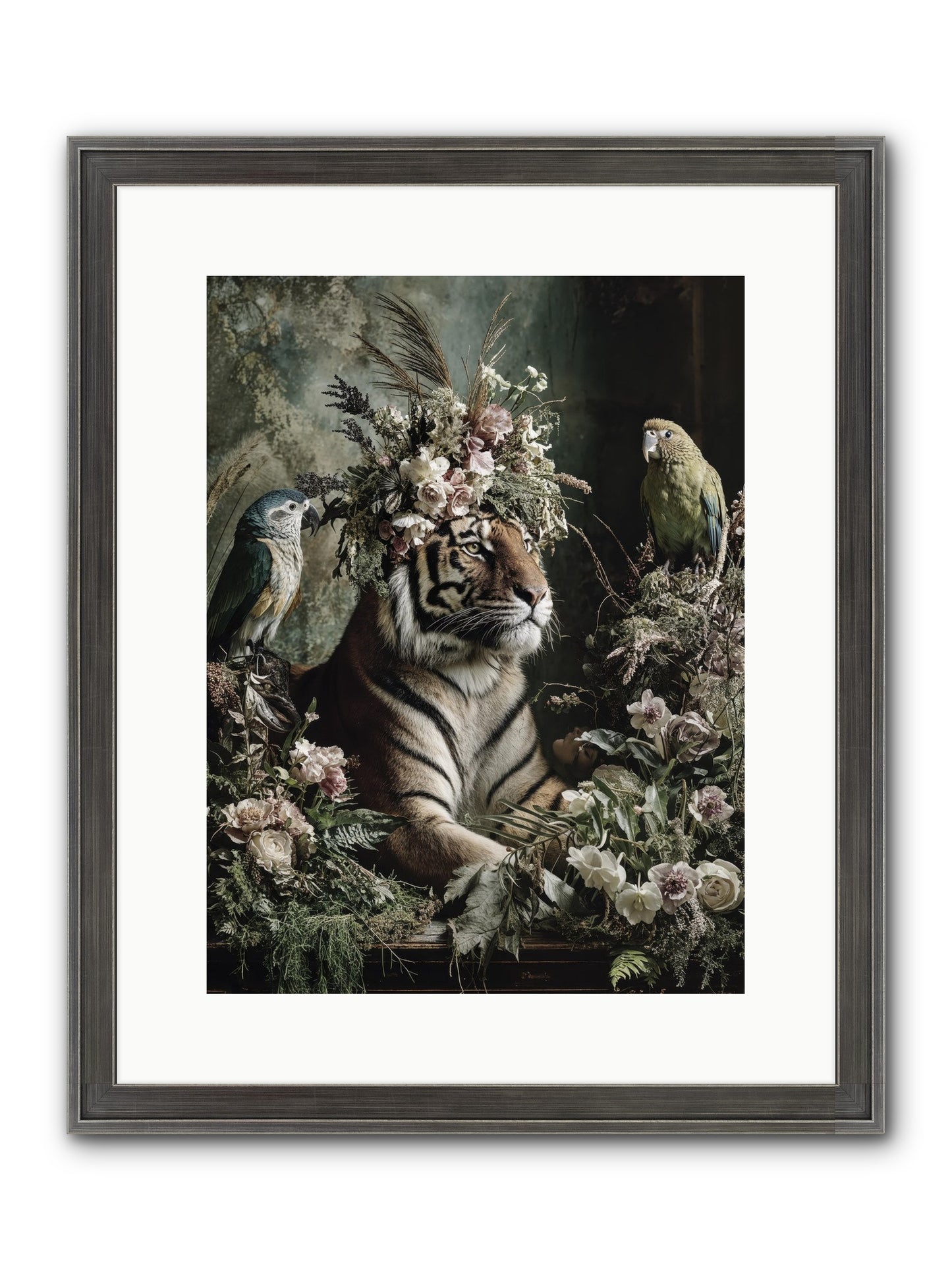 Soul's Recognition Framed Print - Slimwoods Black/Silver 12x16