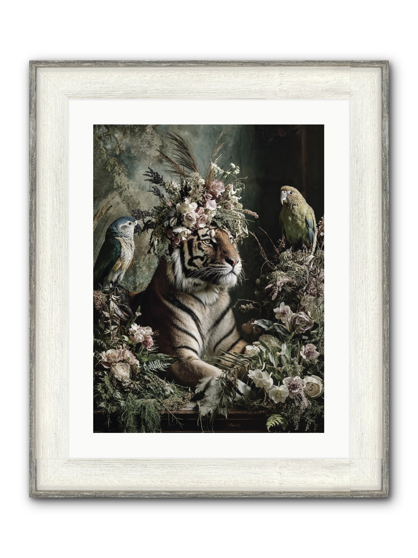 Soul's Recognition Framed Print - Driftwood White 18x24