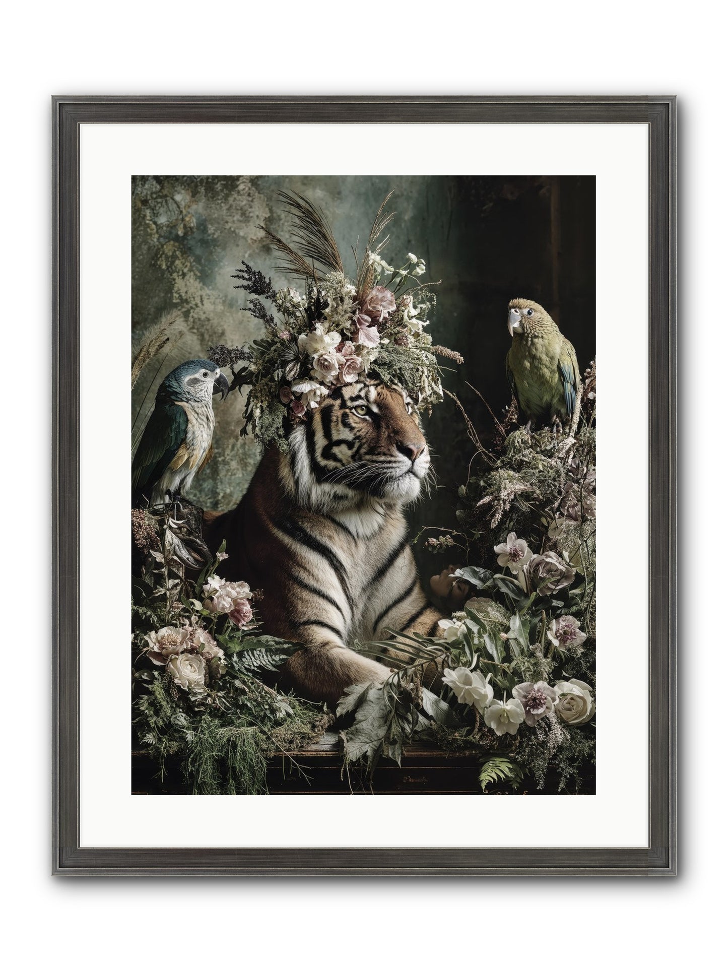 Soul's Recognition Framed Print - Slimwoods Black/Silver 18x24