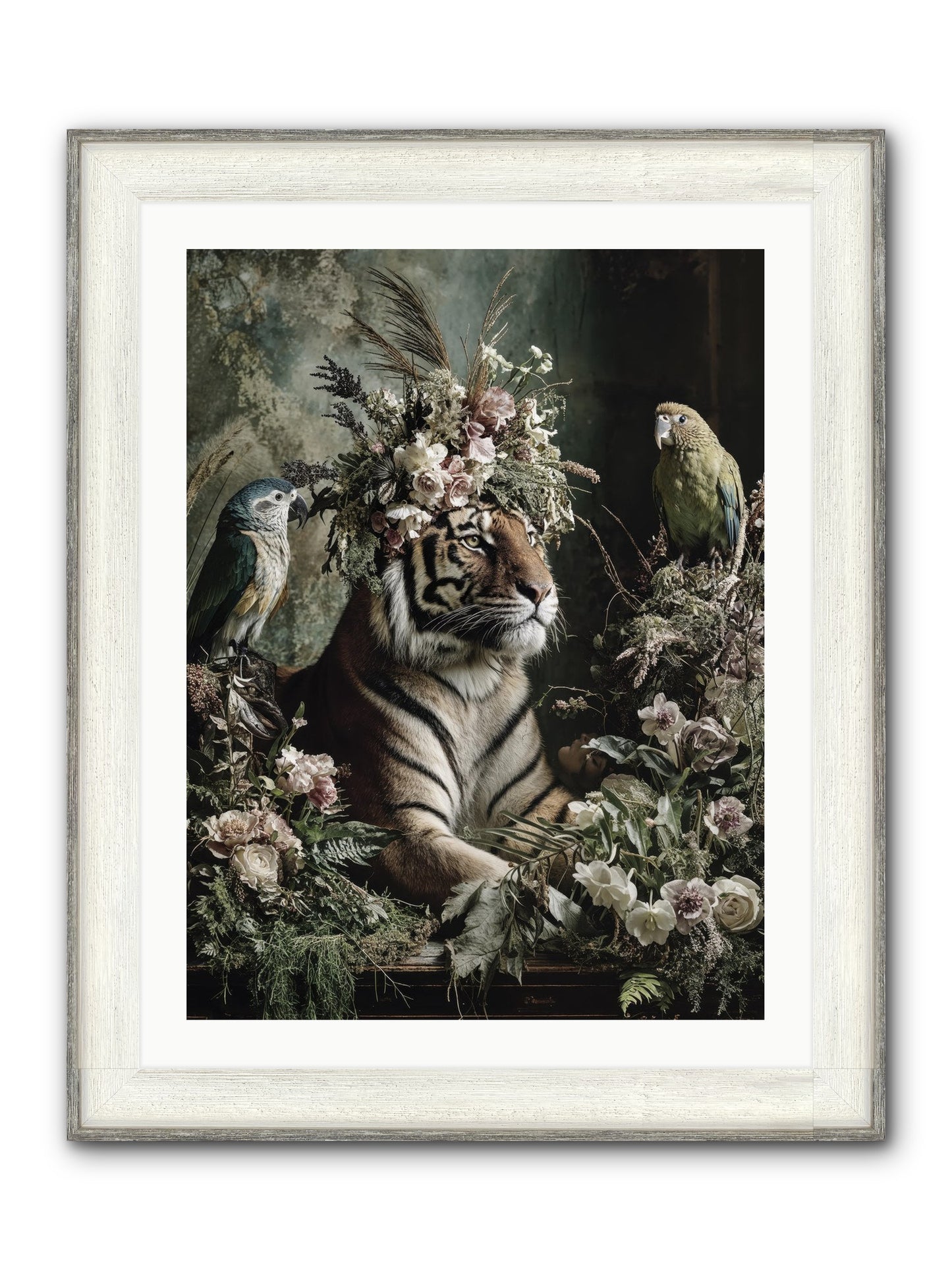 Soul's Recognition Framed Print - Driftwood White 24x32