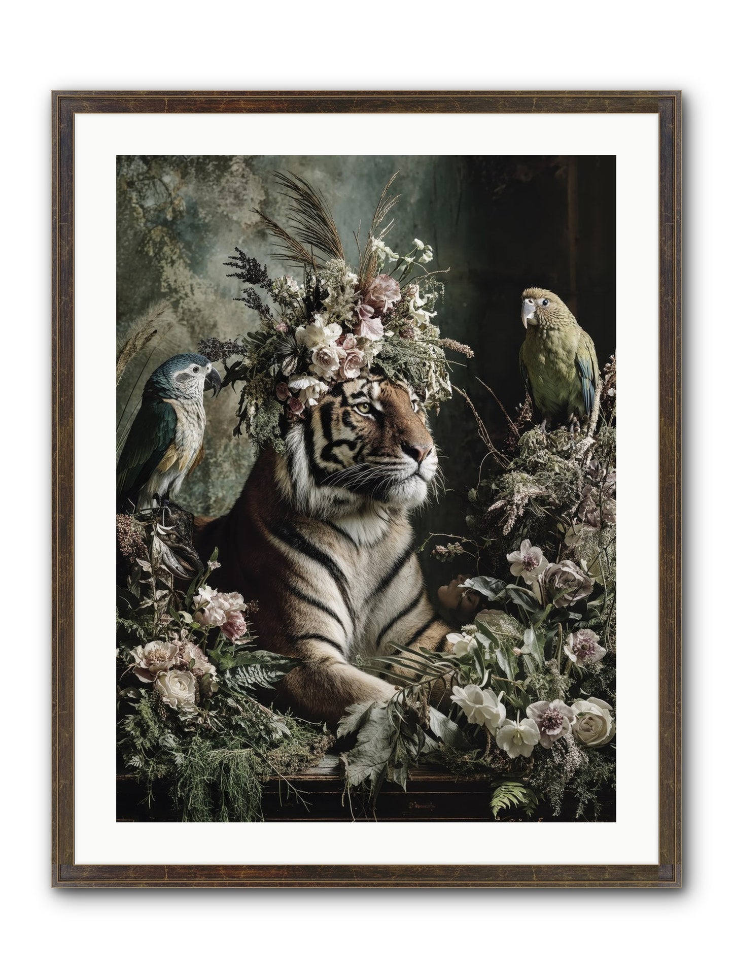 Soul's Recognition Framed Print - Slimwoods Black/Gold 24x32