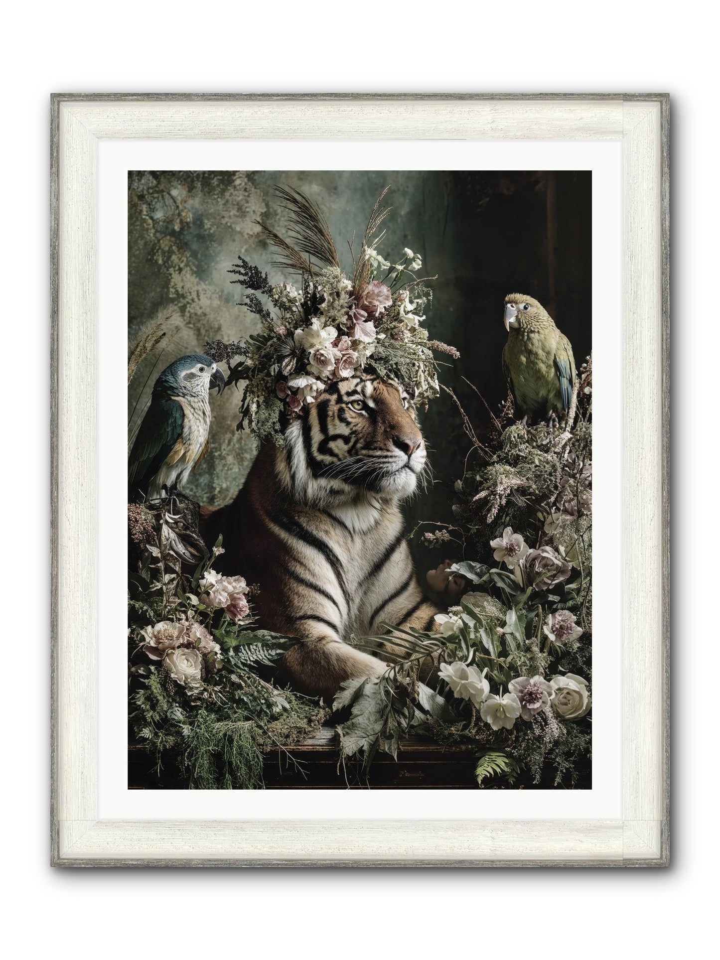 Soul's Recognition Framed Print - Driftwood White 30x40