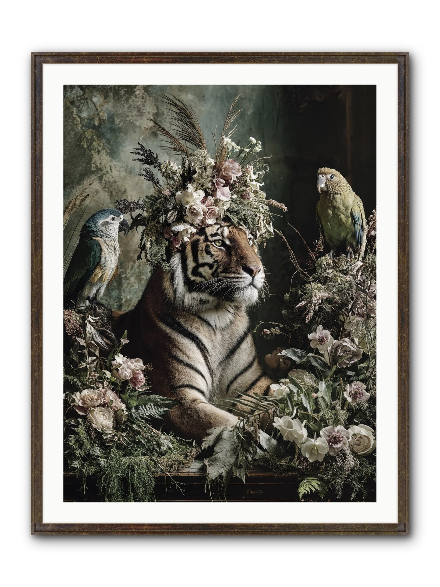 Soul's Recognition Framed Print - Slimwoods Black/Gold 30x40