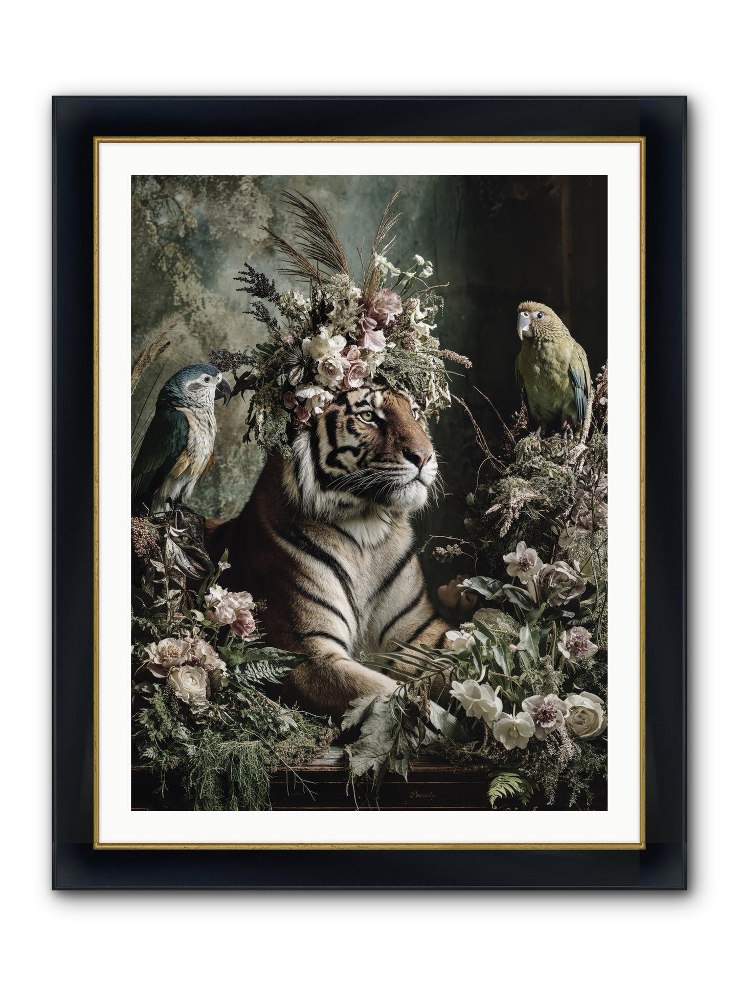 Soul's Recognition Framed Print - Wide Black w/Gold 30x40