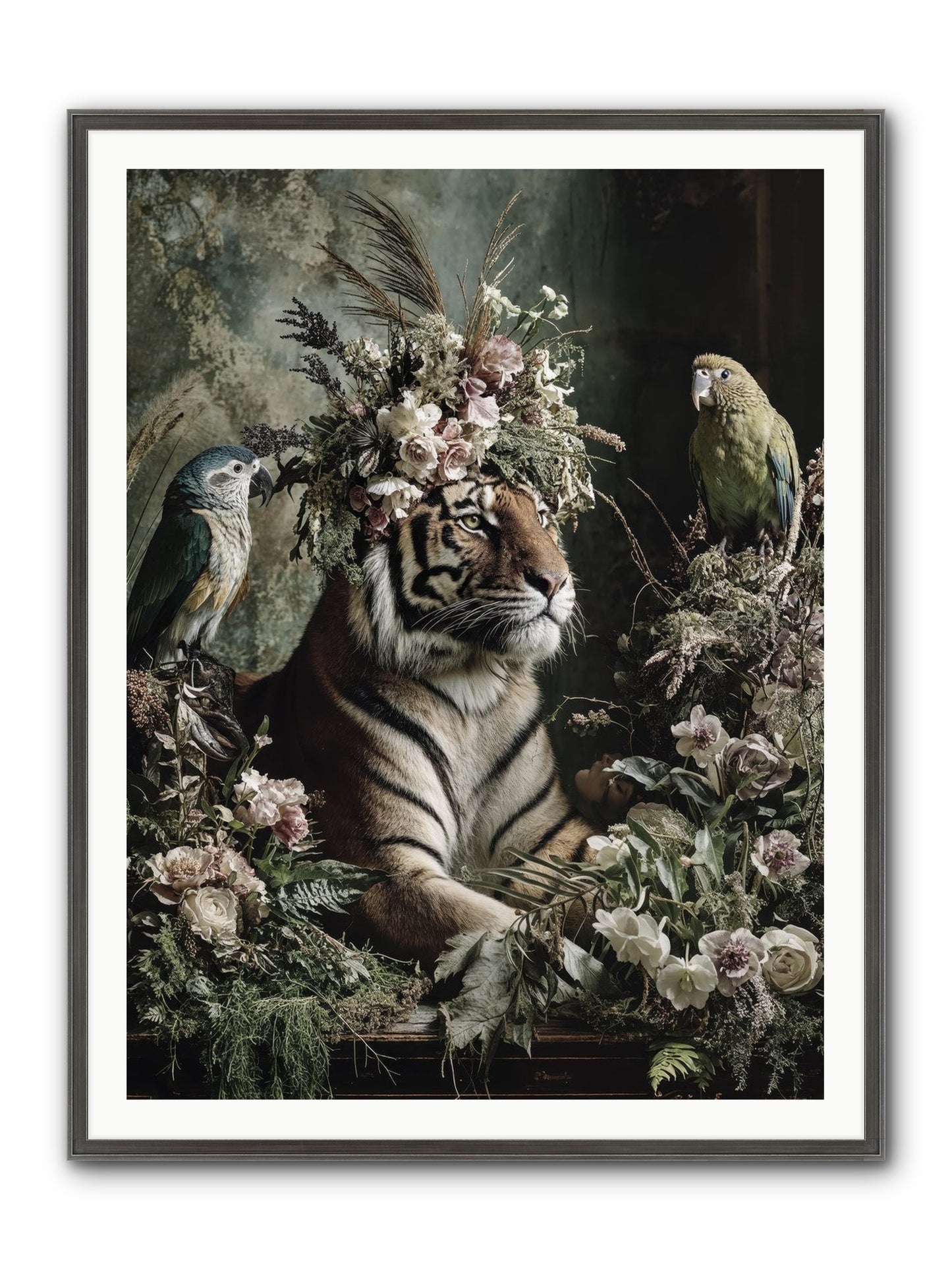 Soul's Recognition Framed Print - Slimwoods Black/Silver 36x48