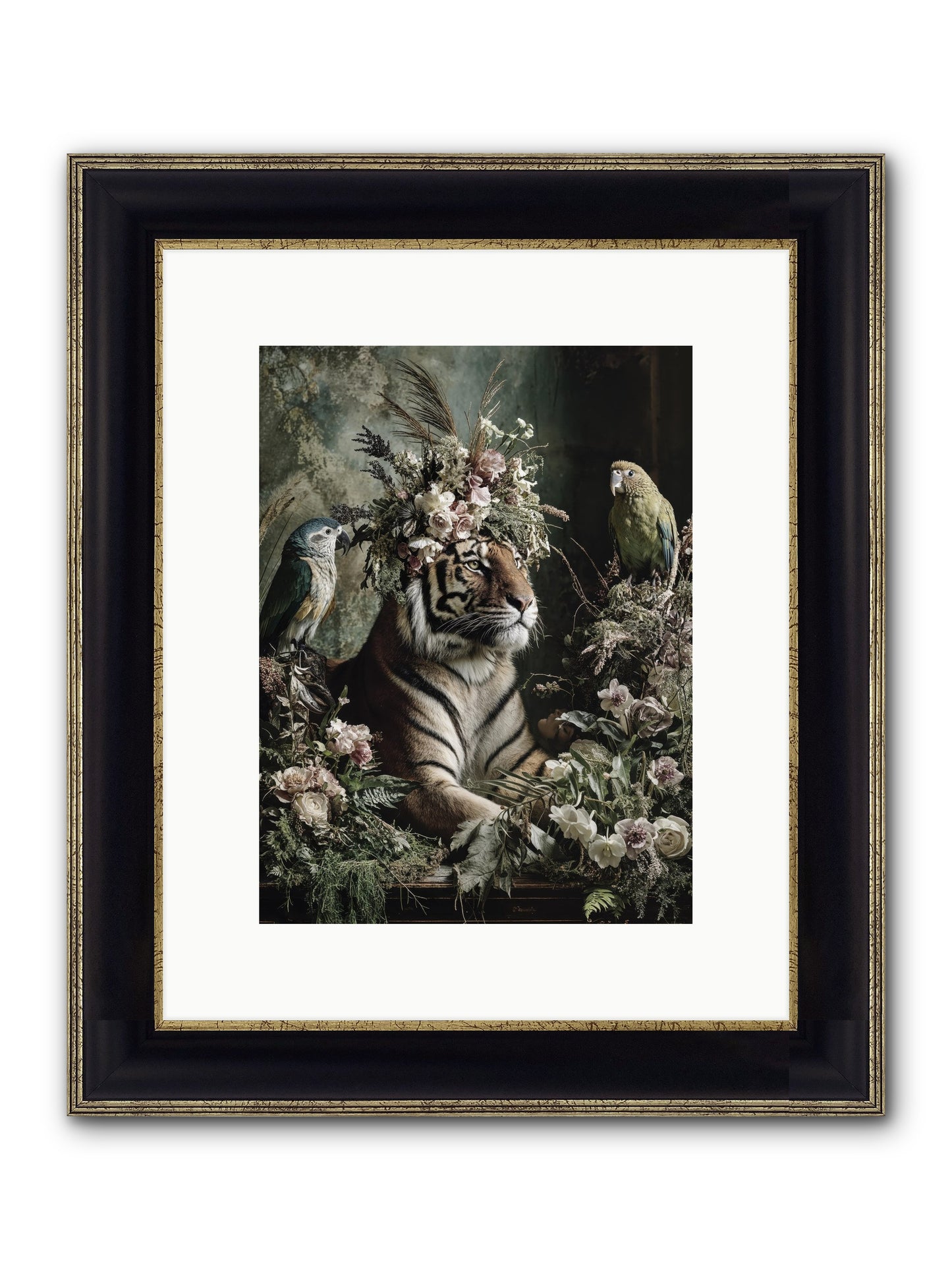 Soul's Recognition Framed Print - Black & Gold 9x12