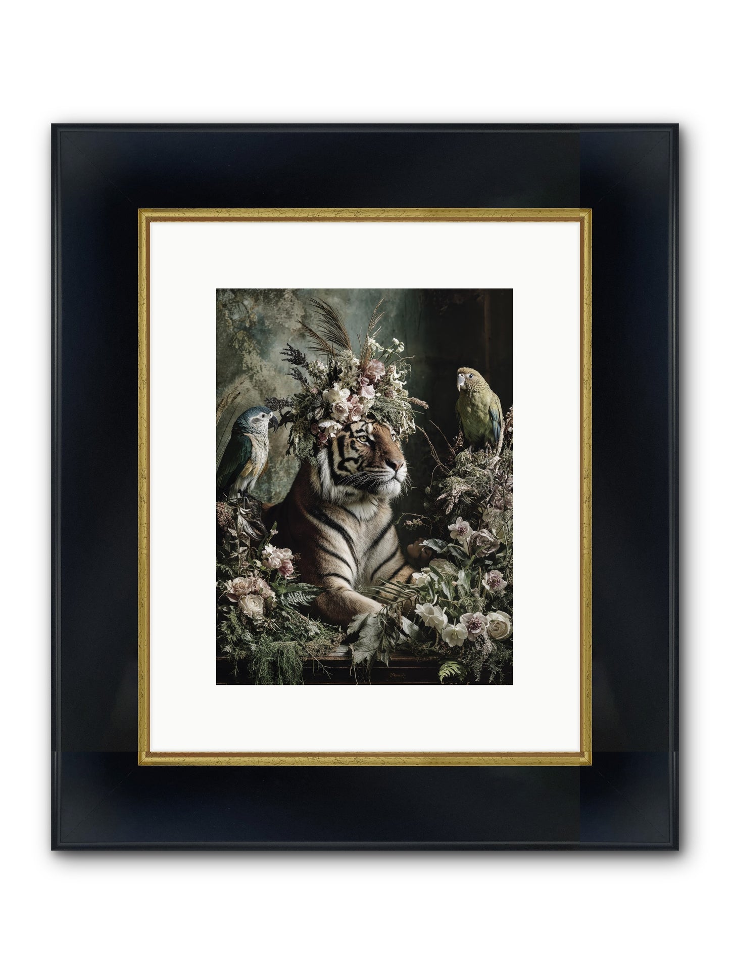 Soul's Recognition Framed Print - Wide Black w/Gold 9x12