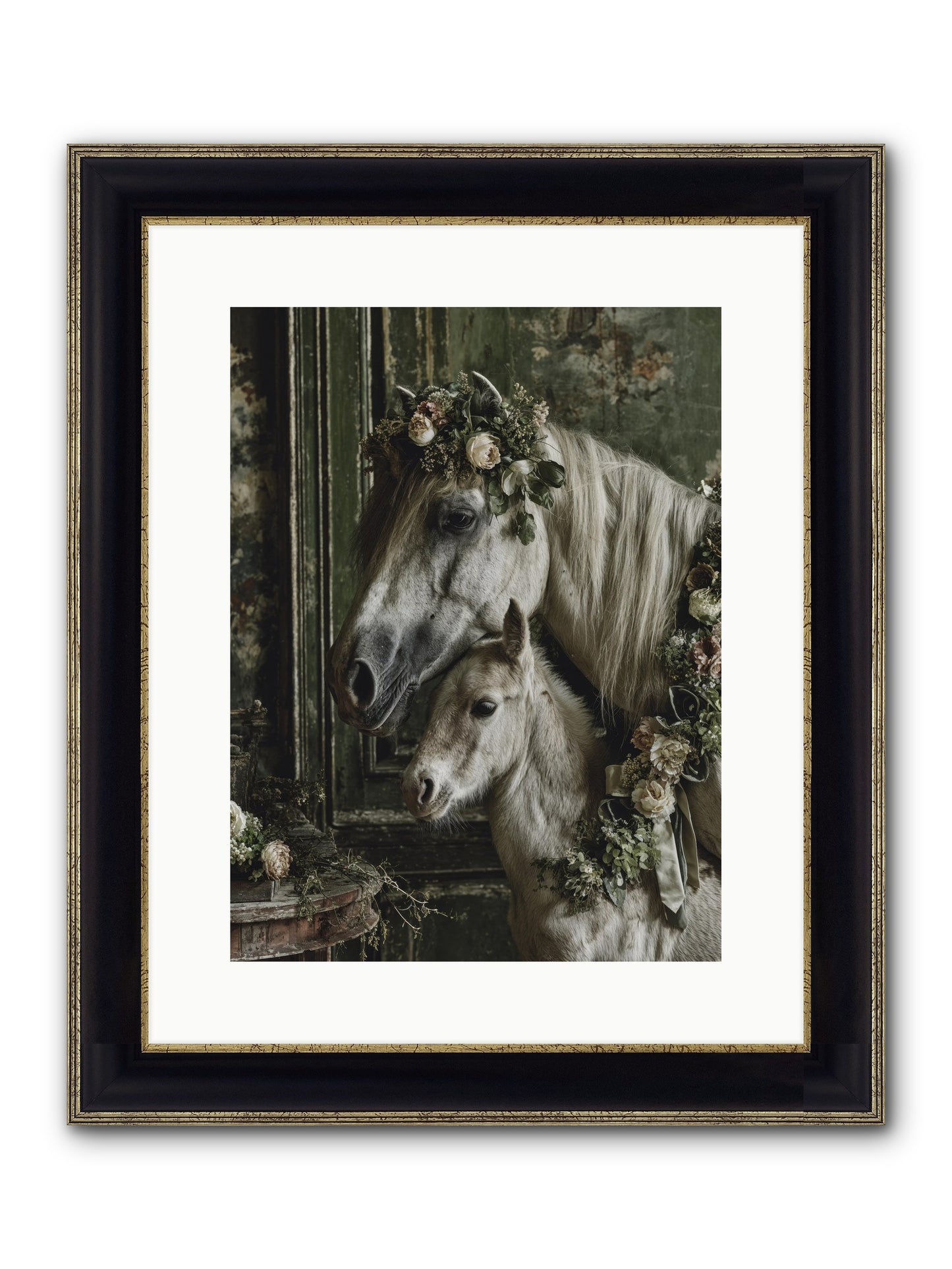 Soulshine Framed Print - Black & Gold 12x16