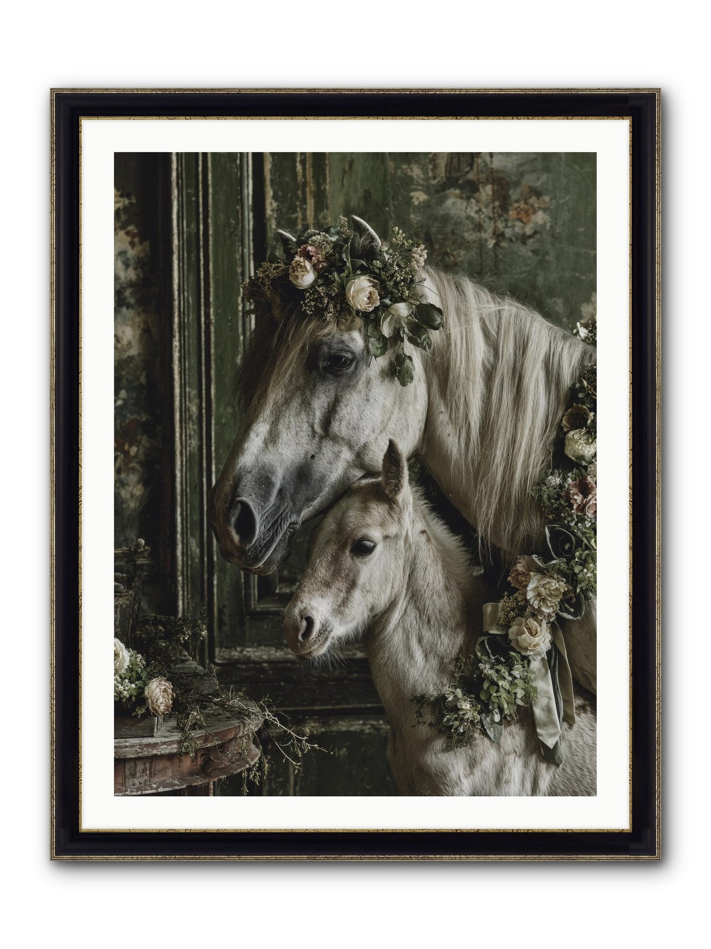 Soulshine Framed Print - Black & Gold 30x40