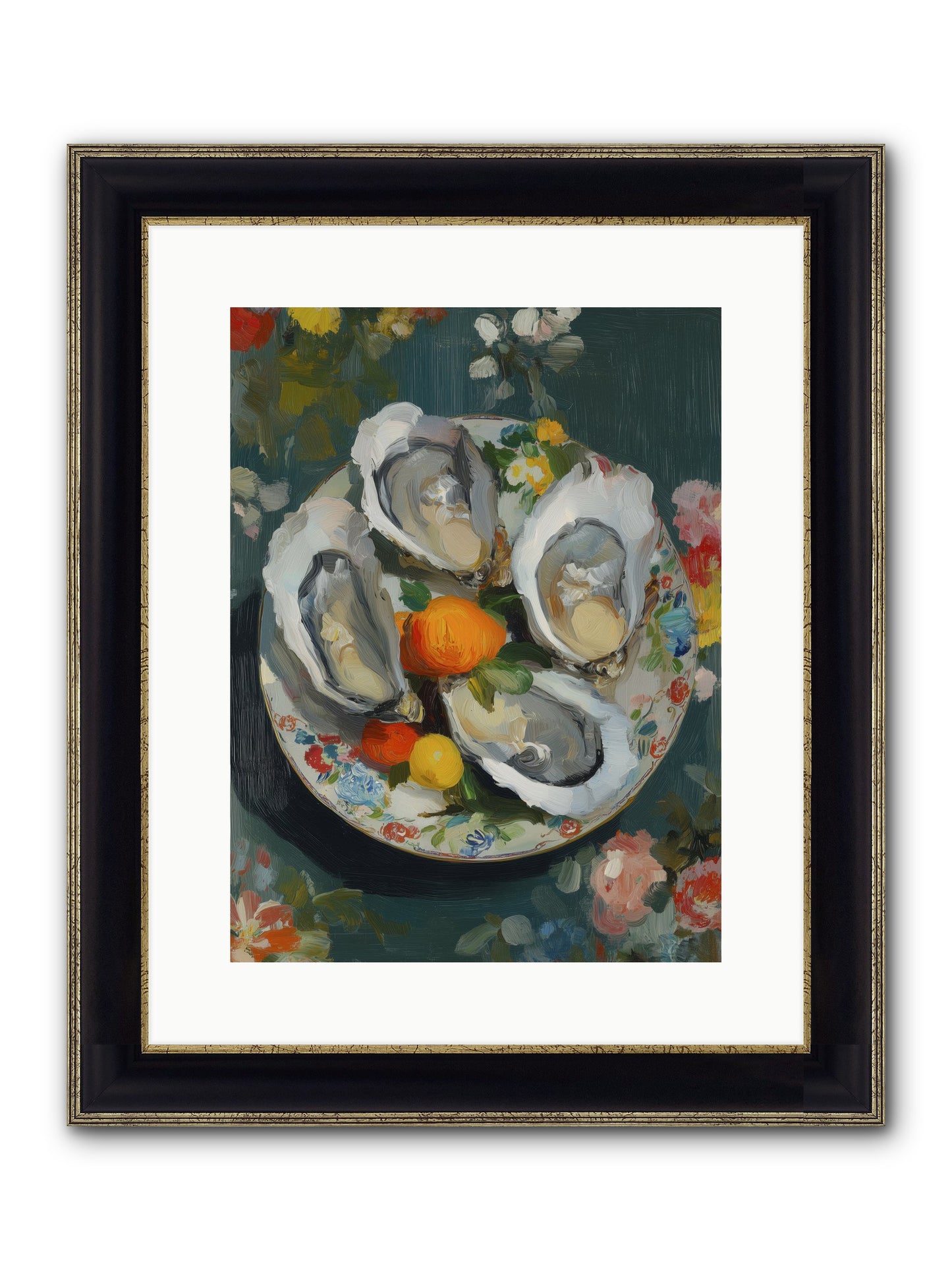 Sovereign Celebration Framed Print - Black & Gold 12x16