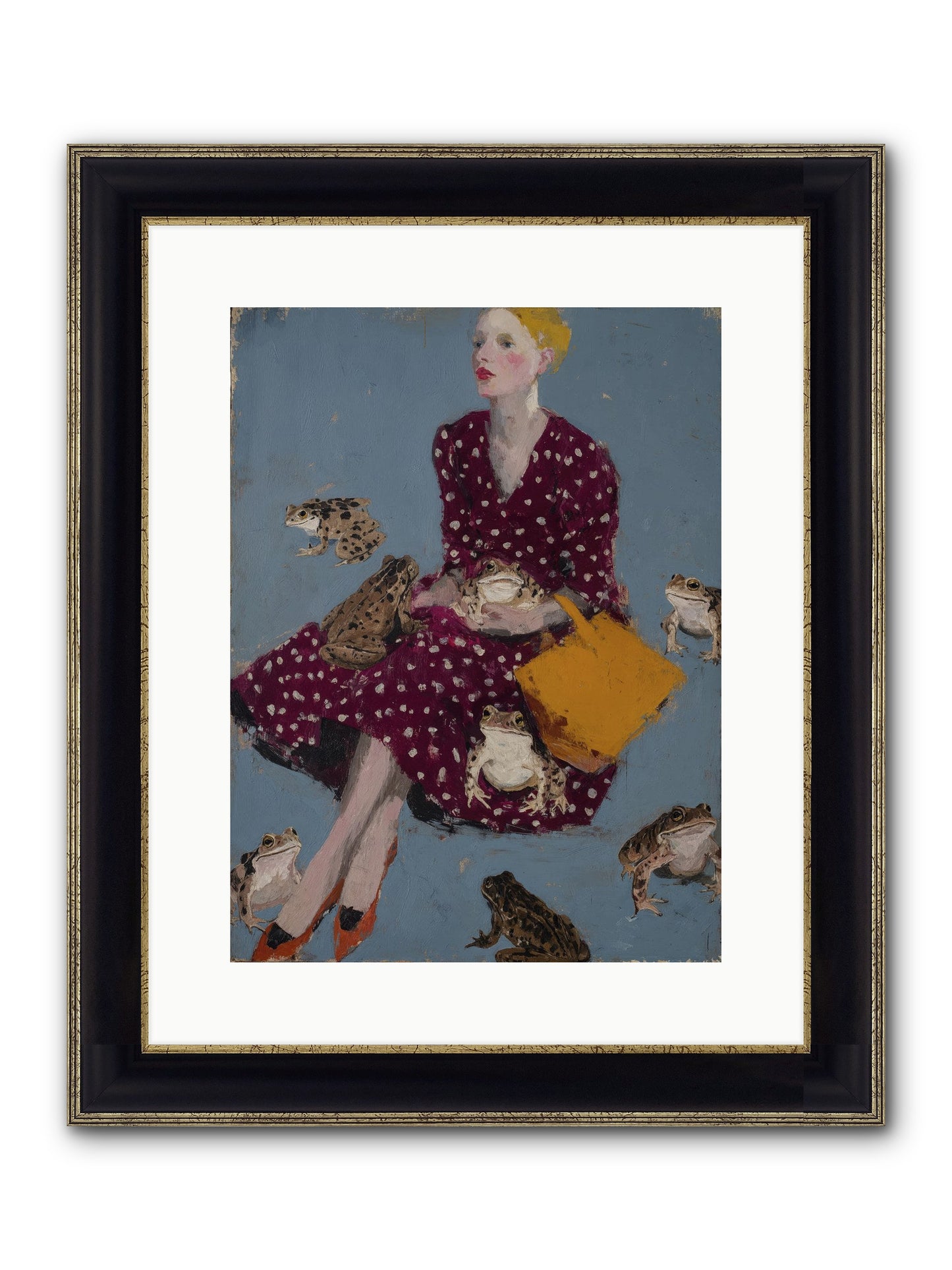 Sovereign of Her Own Garden Framed Print - Black & Gold 12x16