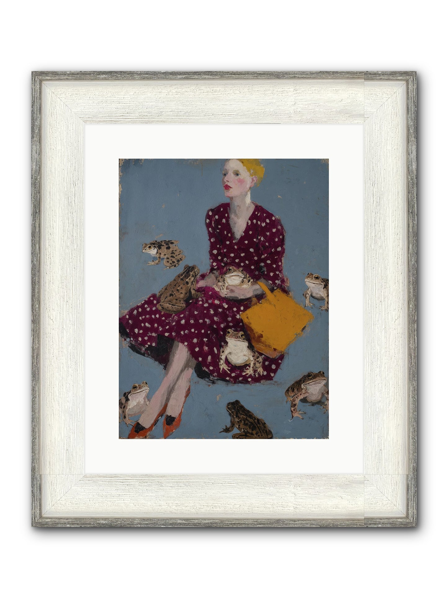 Sovereign of Her Own Garden Framed Print - Driftwood White 12x16