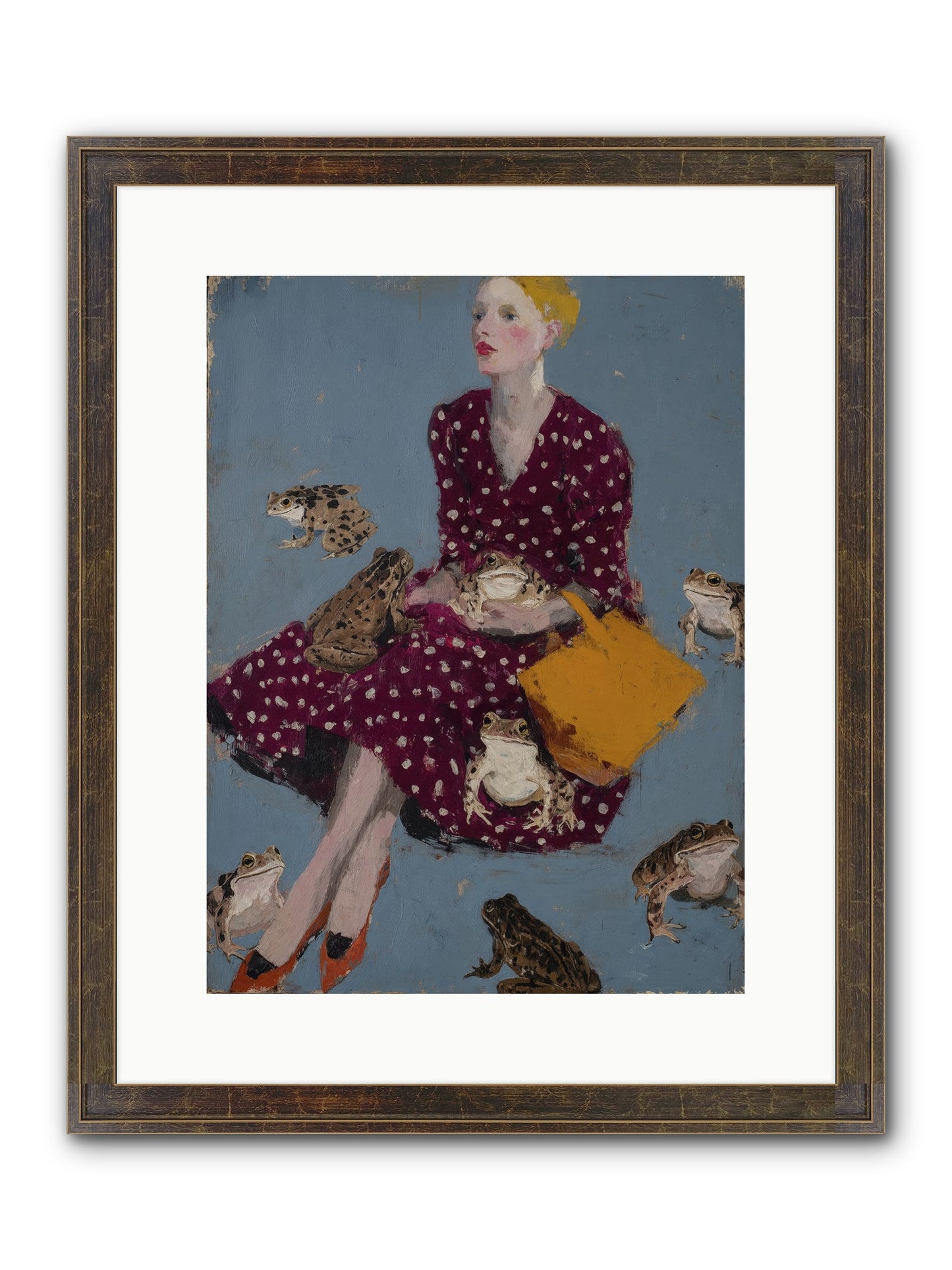 Sovereign of Her Own Garden Framed Print - Slimwoods Black/Gold 12x16