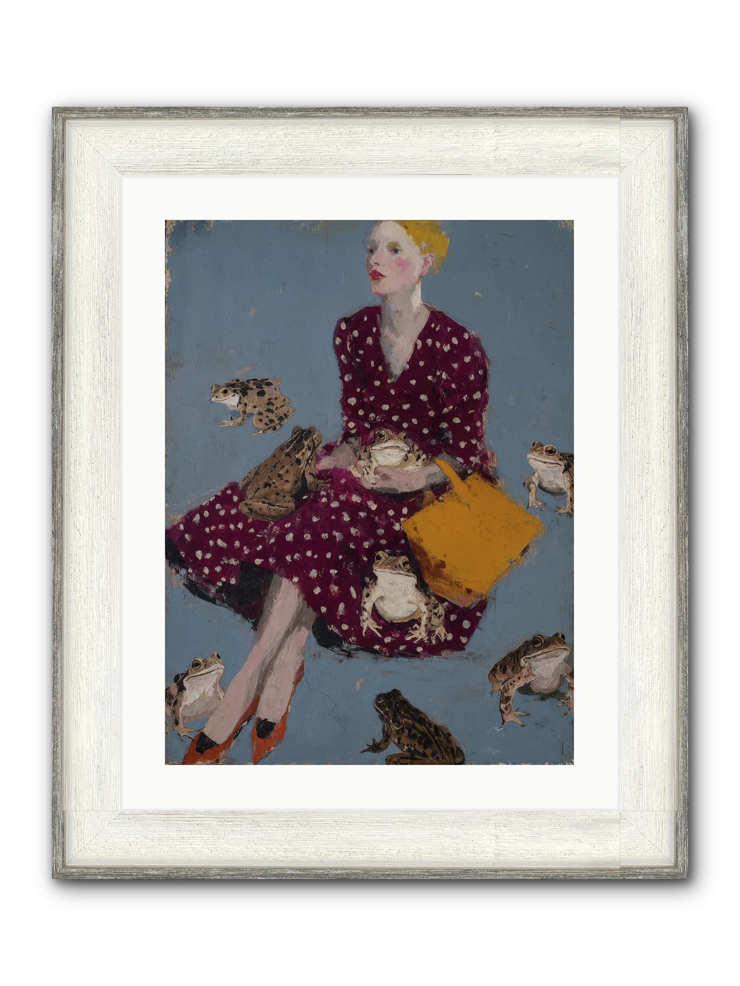 Sovereign of Her Own Garden Framed Print - Driftwood White 18x24