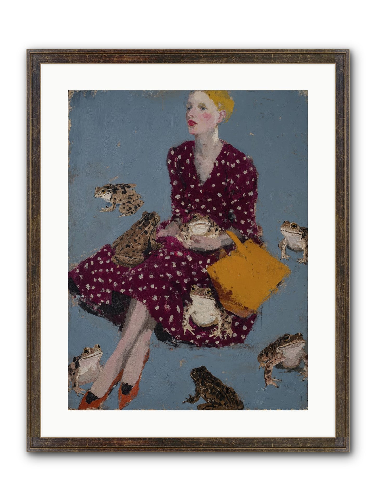 Sovereign of Her Own Garden Framed Print - Slimwoods Black/Gold 18x24