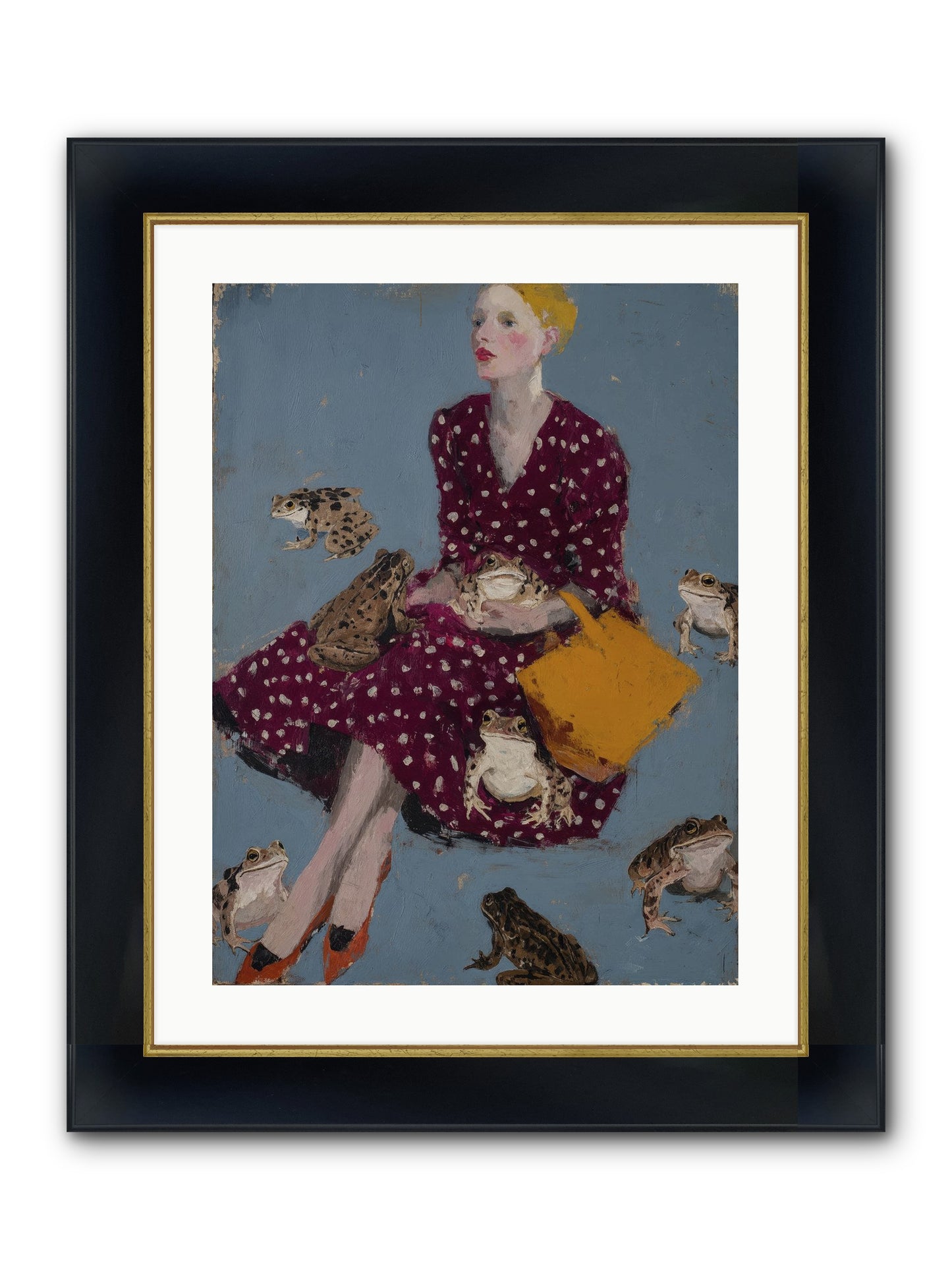 Sovereign of Her Own Garden Framed Print - Wide Black w/Gold 18x24
