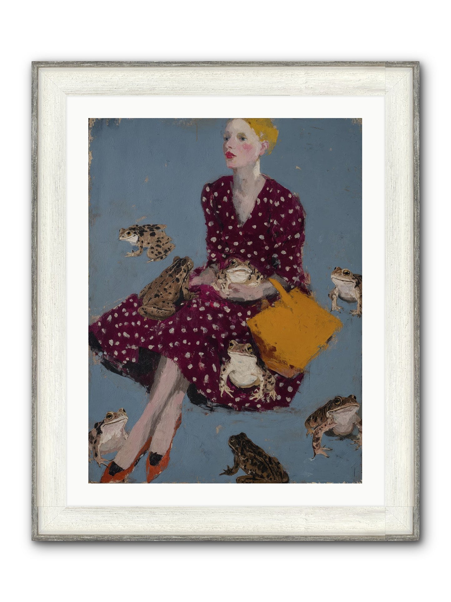 Sovereign of Her Own Garden Framed Print - Driftwood White 24x32