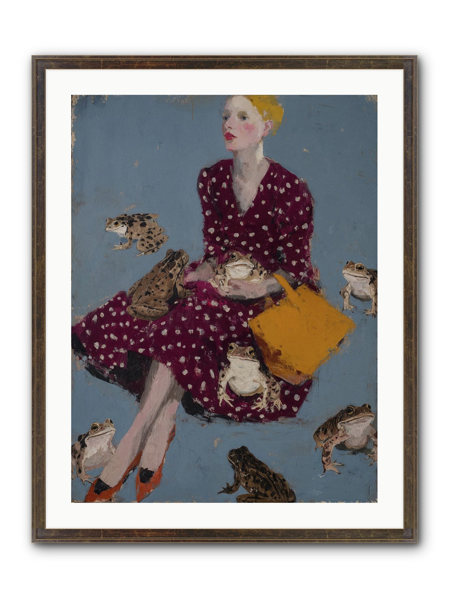 Sovereign of Her Own Garden Framed Print - Slimwoods Black/Gold 24x32