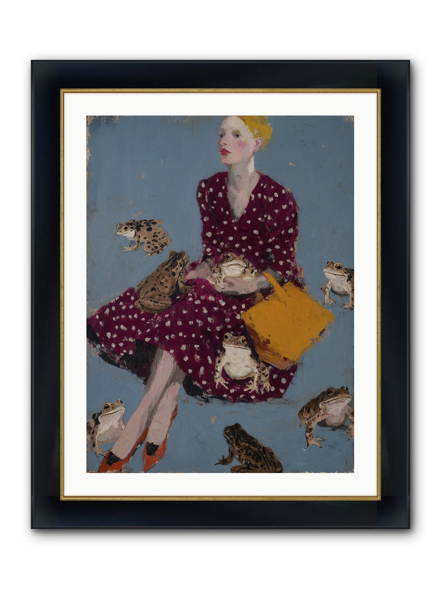 Sovereign of Her Own Garden Framed Print - Wide Black w/Gold 24x32