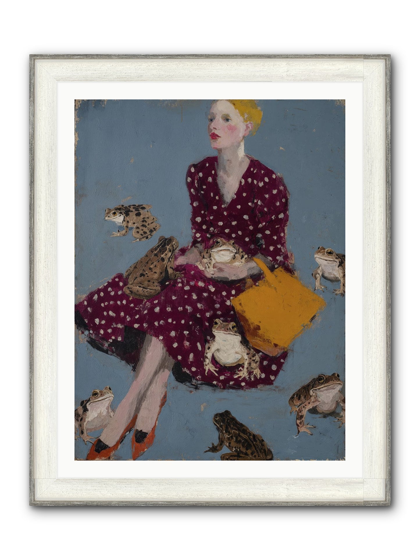 Sovereign of Her Own Garden Framed Print - Driftwood White 30x40