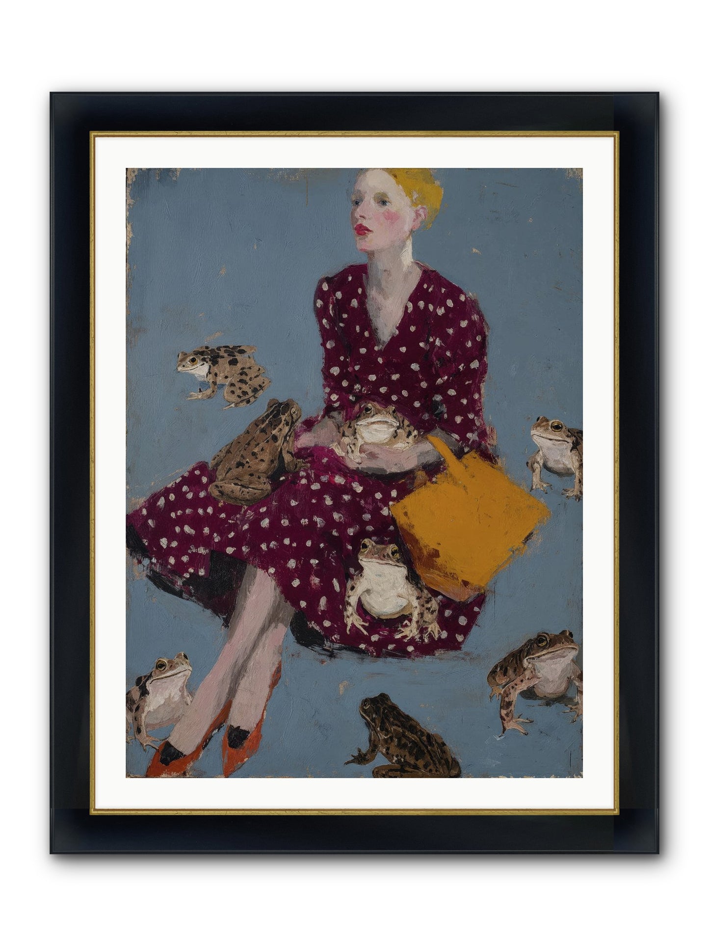 Sovereign of Her Own Garden Framed Print - Wide Black w/Gold 30x40