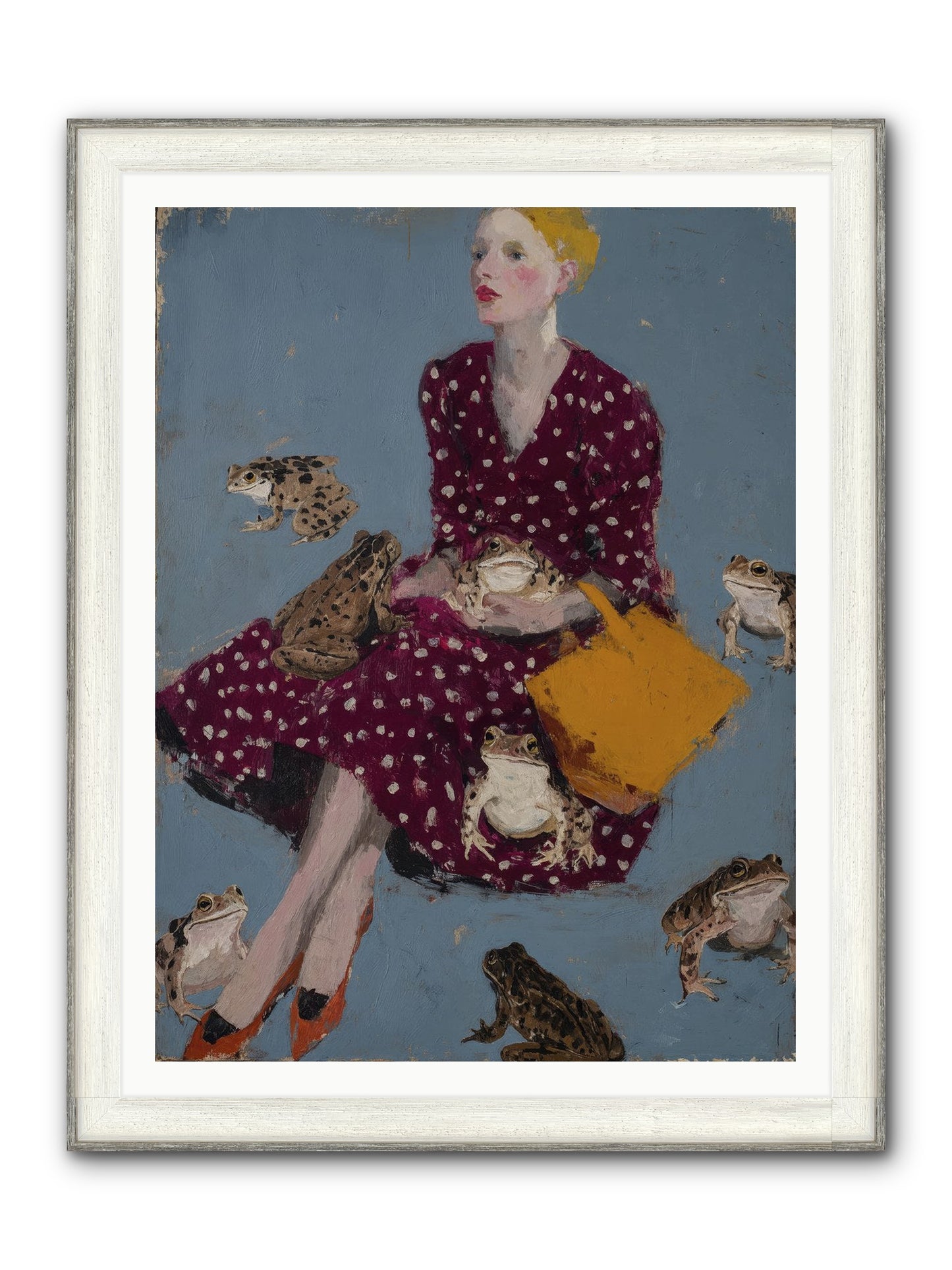 Sovereign of Her Own Garden Framed Print - Driftwood White 36x48