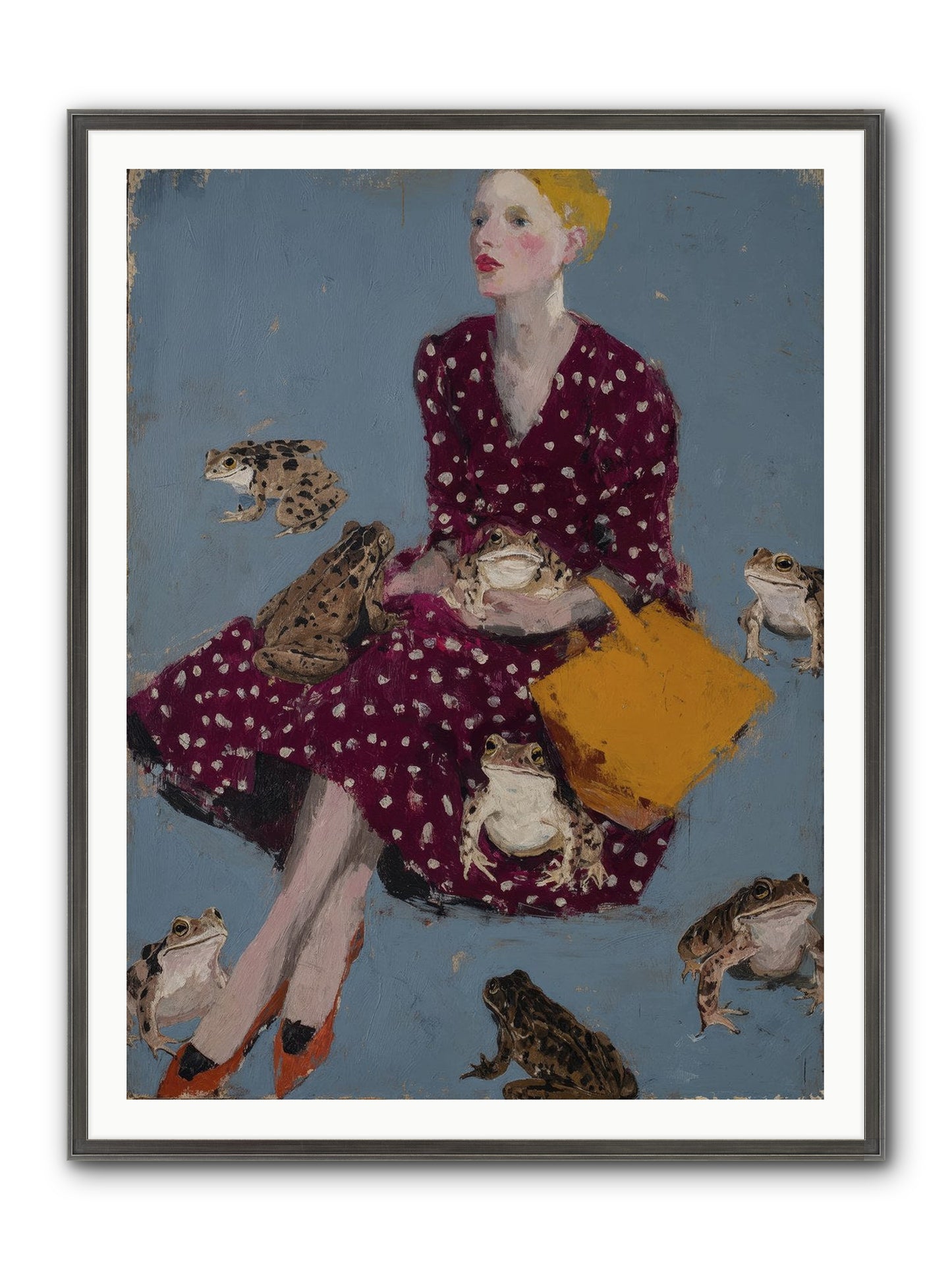 Sovereign of Her Own Garden Framed Print - Slimwoods Black/Silver 36x48