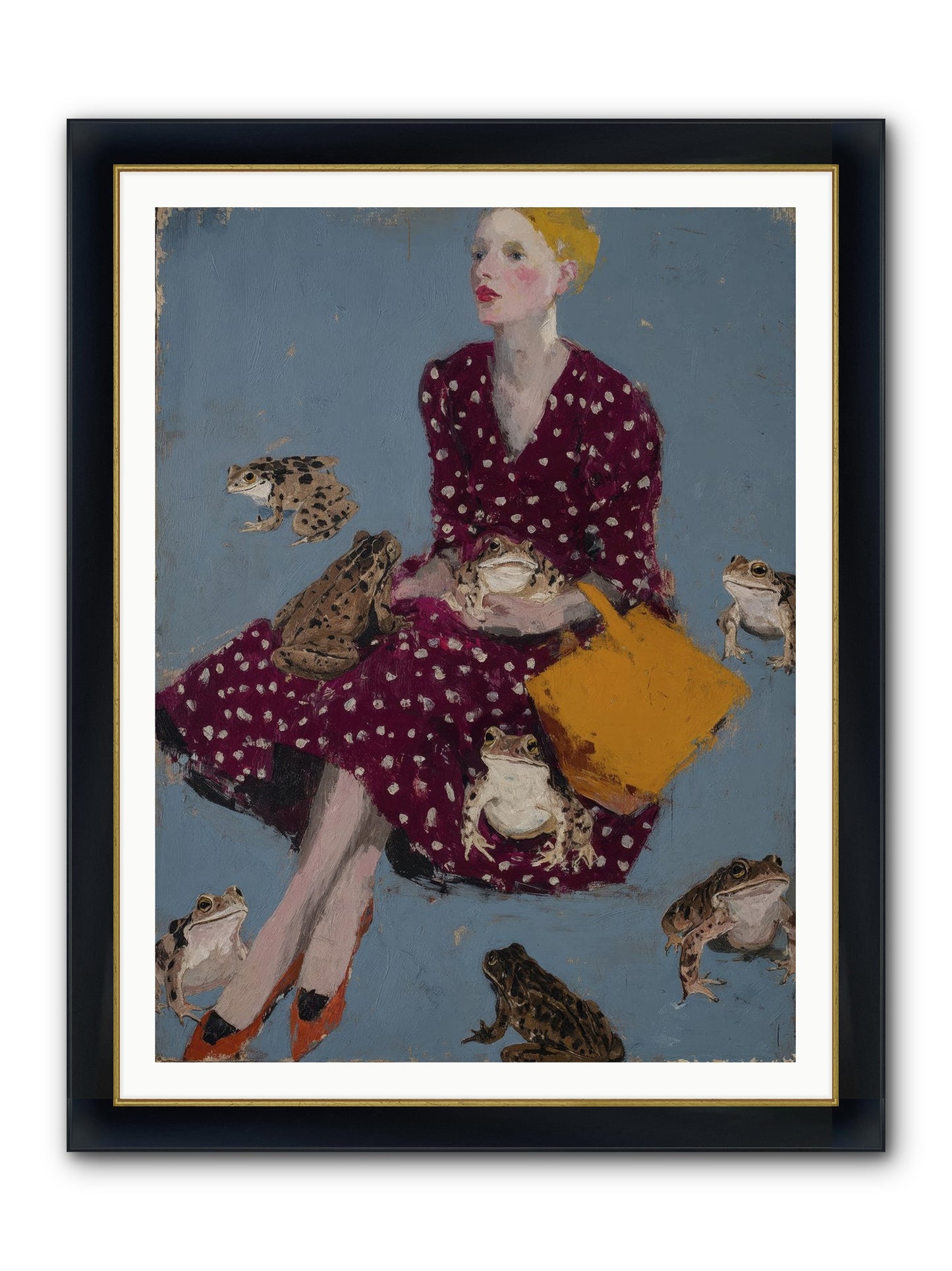 Sovereign of Her Own Garden Framed Print - Wide Black w/Gold 36x48