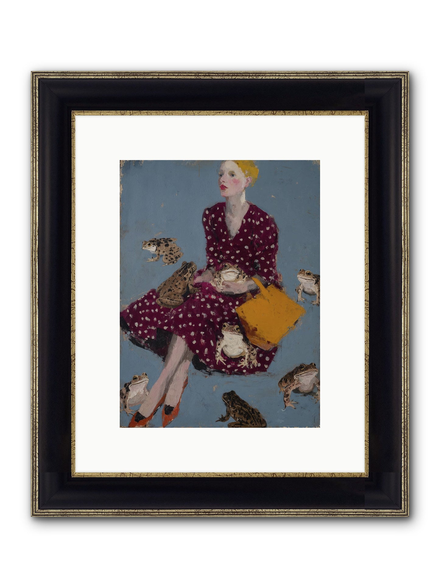 Sovereign of Her Own Garden Framed Print - Black & Gold 9x12