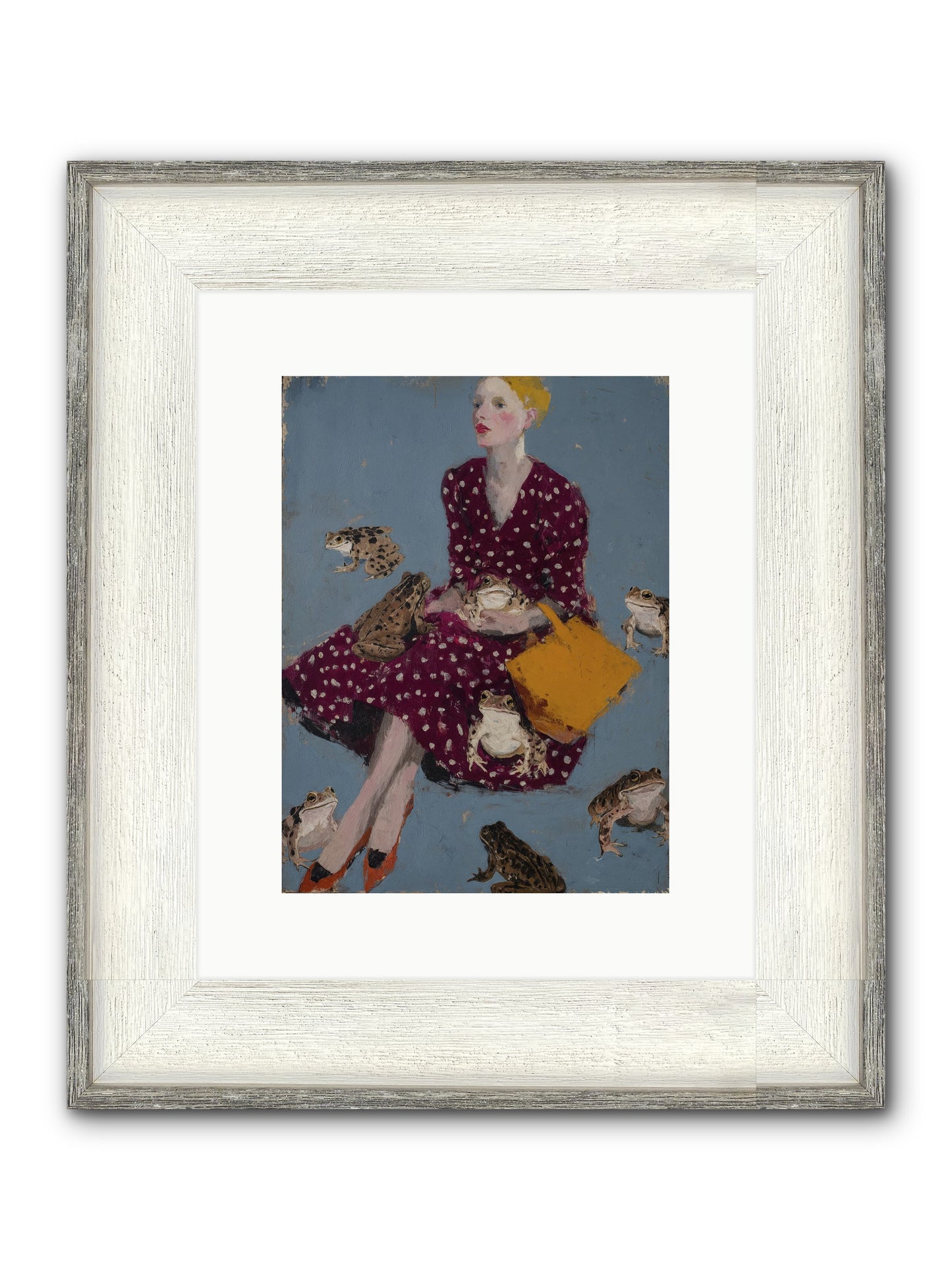 Sovereign of Her Own Garden Framed Print - Driftwood White 9x12
