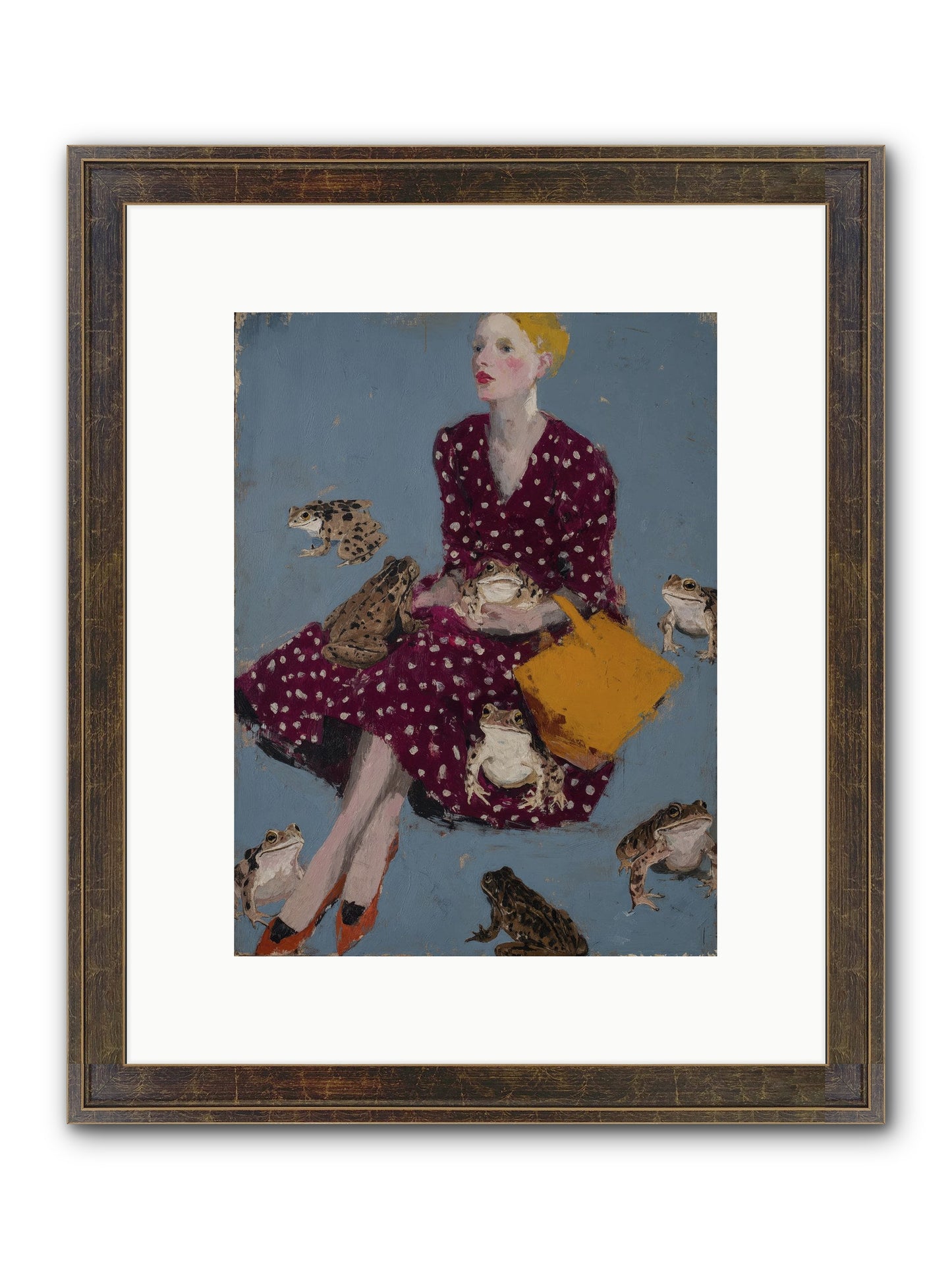 Sovereign of Her Own Garden Framed Print - Slimwoods Black/Gold 9x12