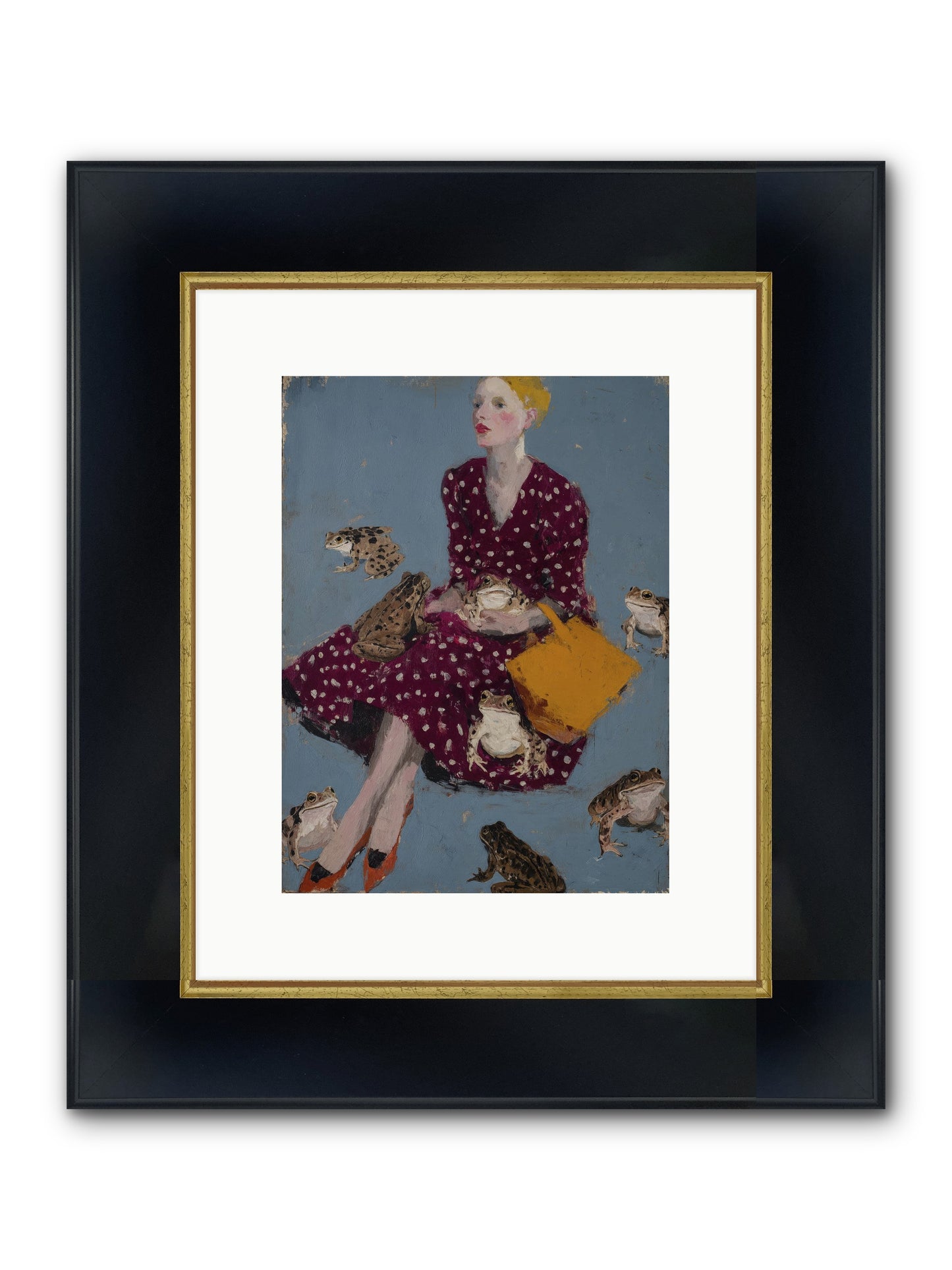 Sovereign of Her Own Garden Framed Print - Wide Black w/Gold 9x12