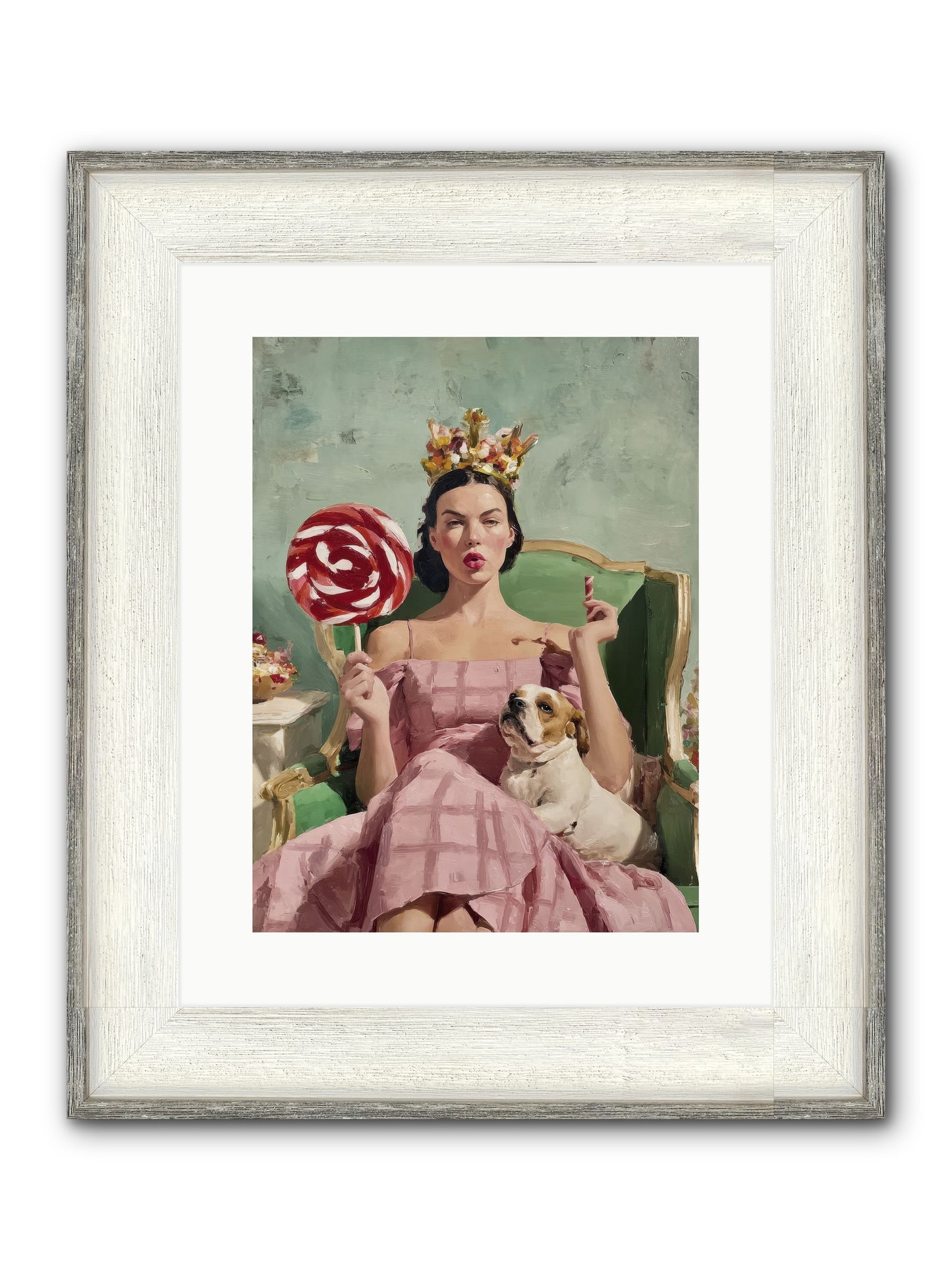 Sovereign Of Sugarplum Splendor Framed Print - Driftwood White 12x16