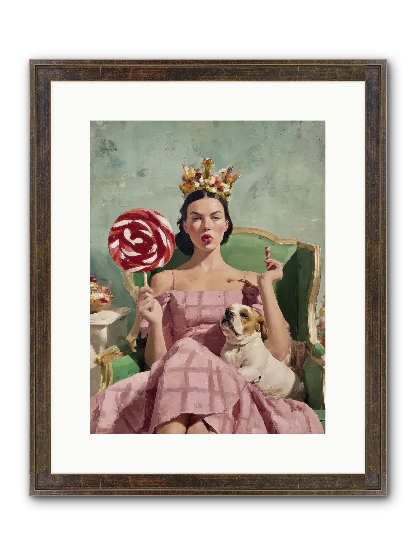 Sovereign Of Sugarplum Splendor Framed Print - Slimwoods Black/Gold 12x16