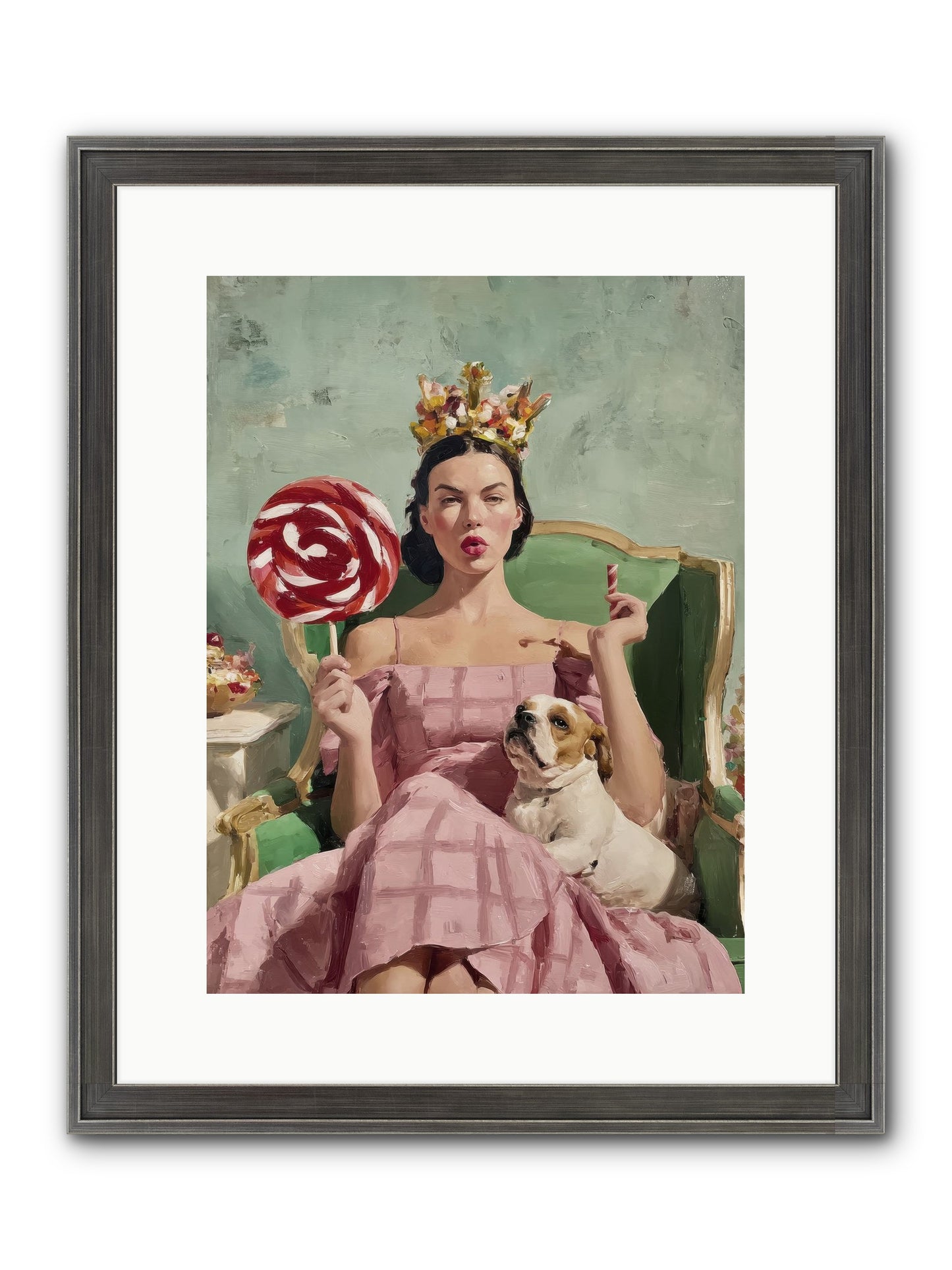 Sovereign Of Sugarplum Splendor Framed Print - Slimwoods Black/Silver 12x16