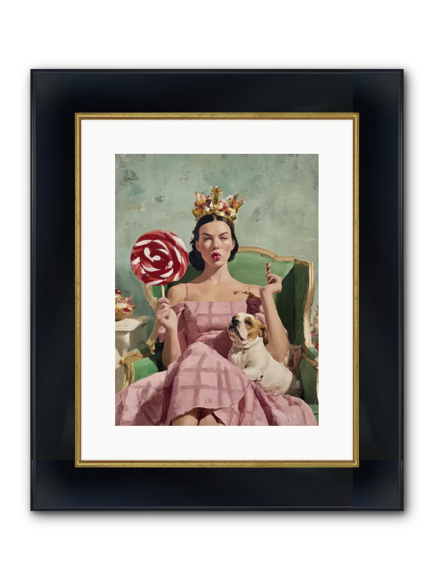 Sovereign Of Sugarplum Splendor Framed Print - Wide Black w/Gold 12x16