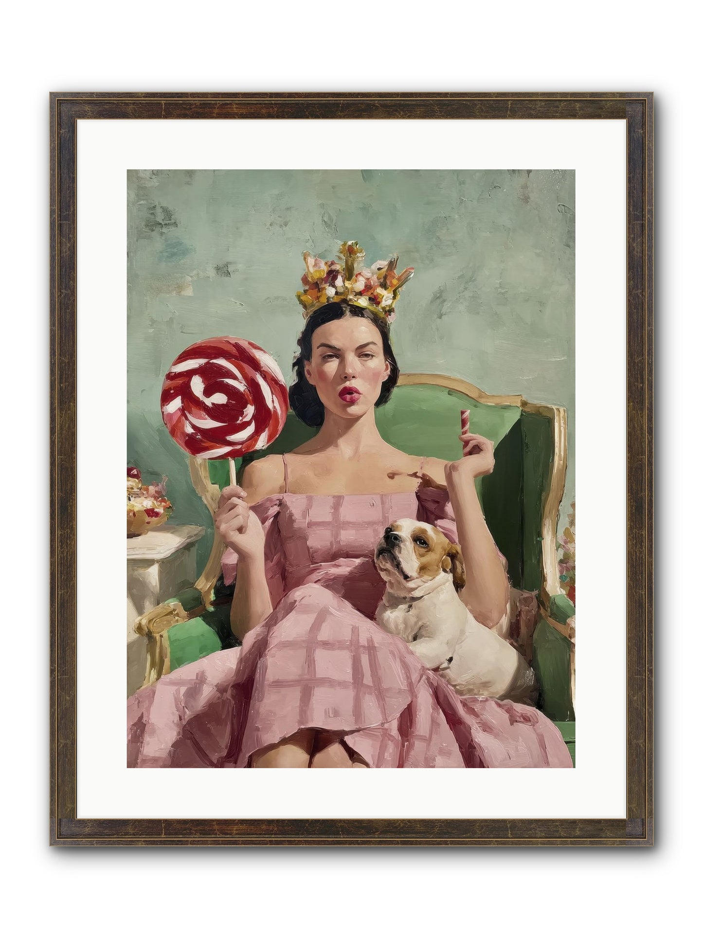 Sovereign Of Sugarplum Splendor Framed Print - Slimwoods Black/Gold 18x24