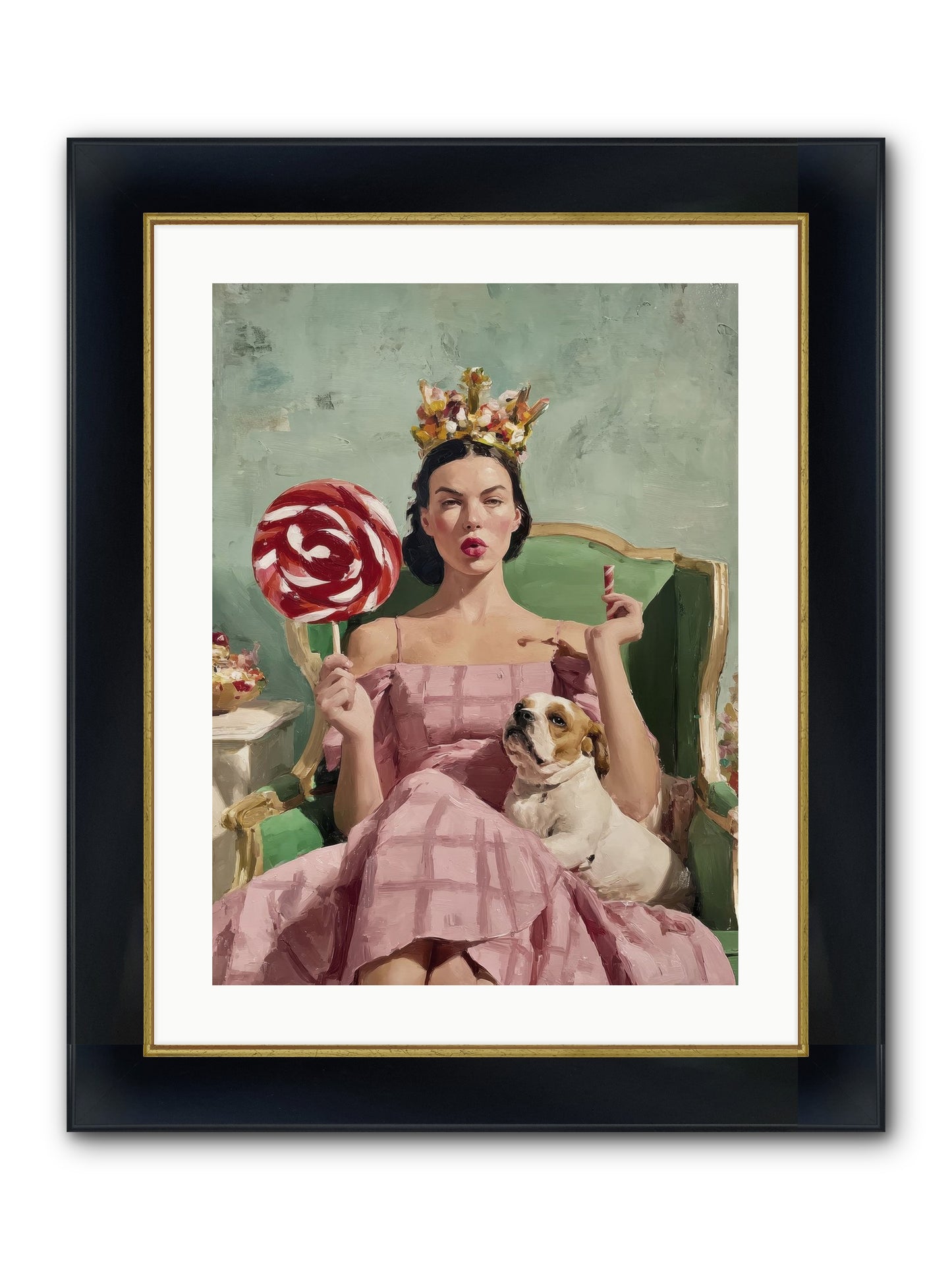 Sovereign Of Sugarplum Splendor Framed Print - Wide Black w/Gold 18x24