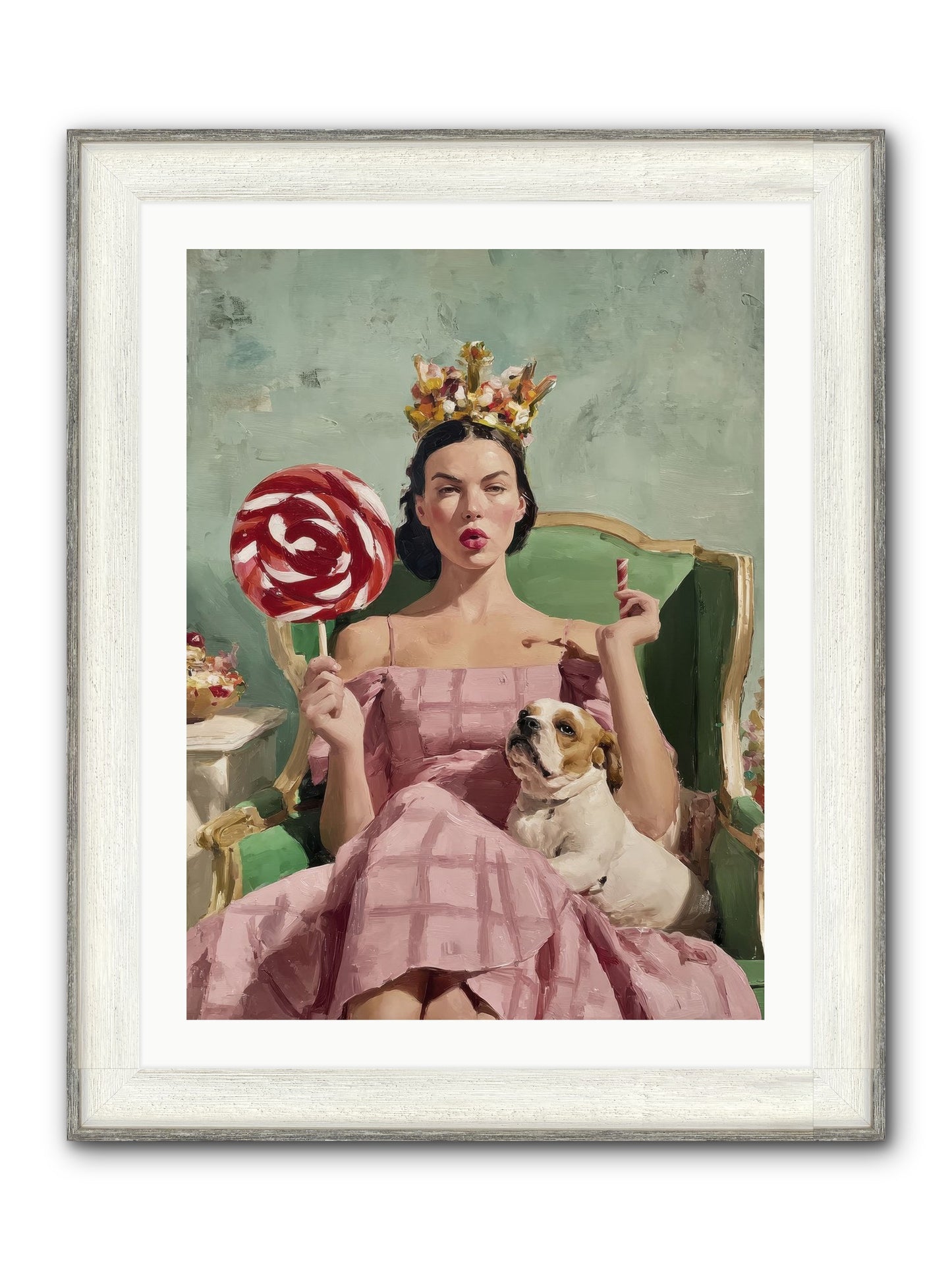 Sovereign Of Sugarplum Splendor Framed Print - Driftwood White 24x32