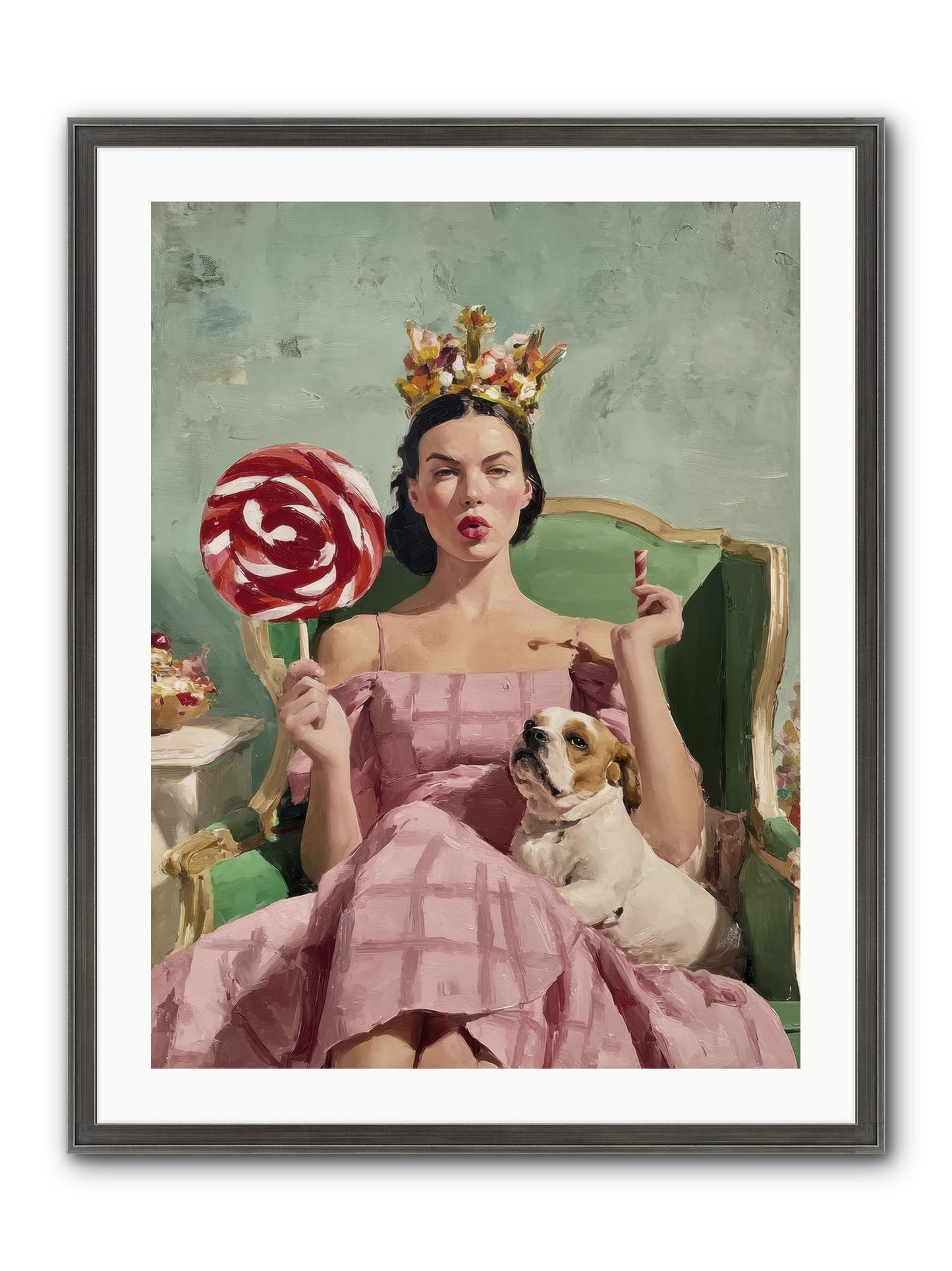 Sovereign Of Sugarplum Splendor Framed Print - Slimwoods Black/Silver 24x32