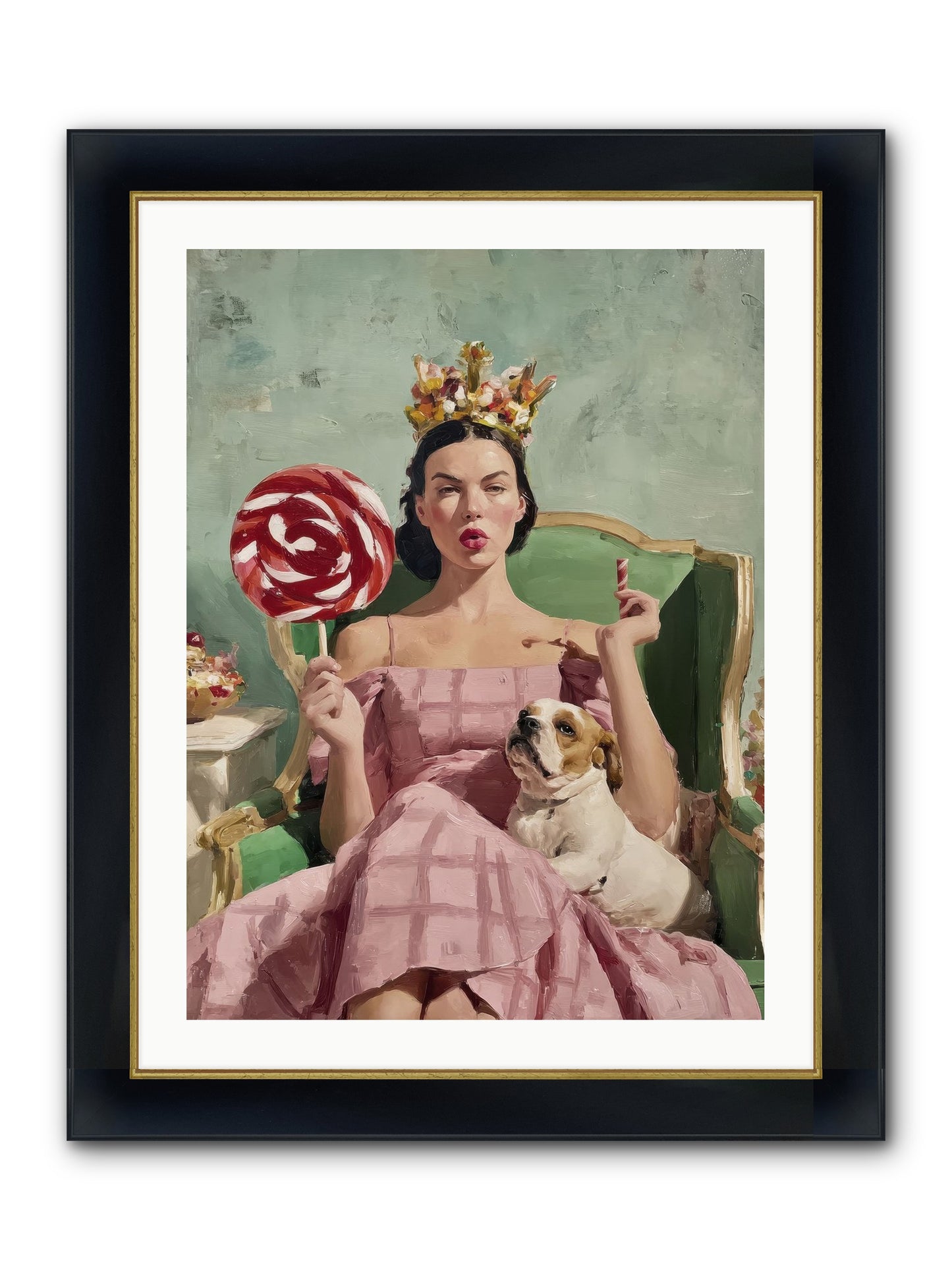 Sovereign Of Sugarplum Splendor Framed Print - Wide Black w/Gold 24x32
