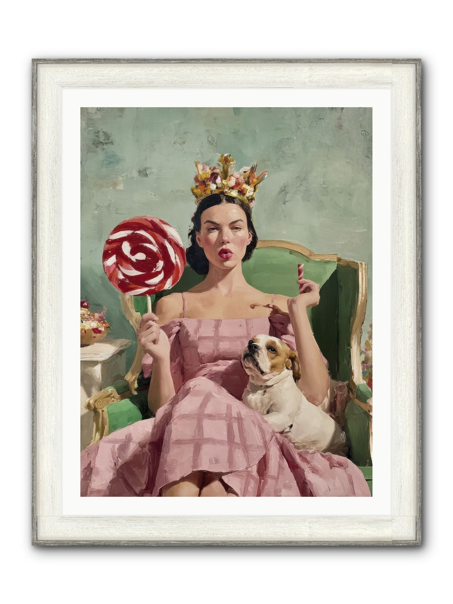 Sovereign Of Sugarplum Splendor Framed Print - Driftwood White 30x40
