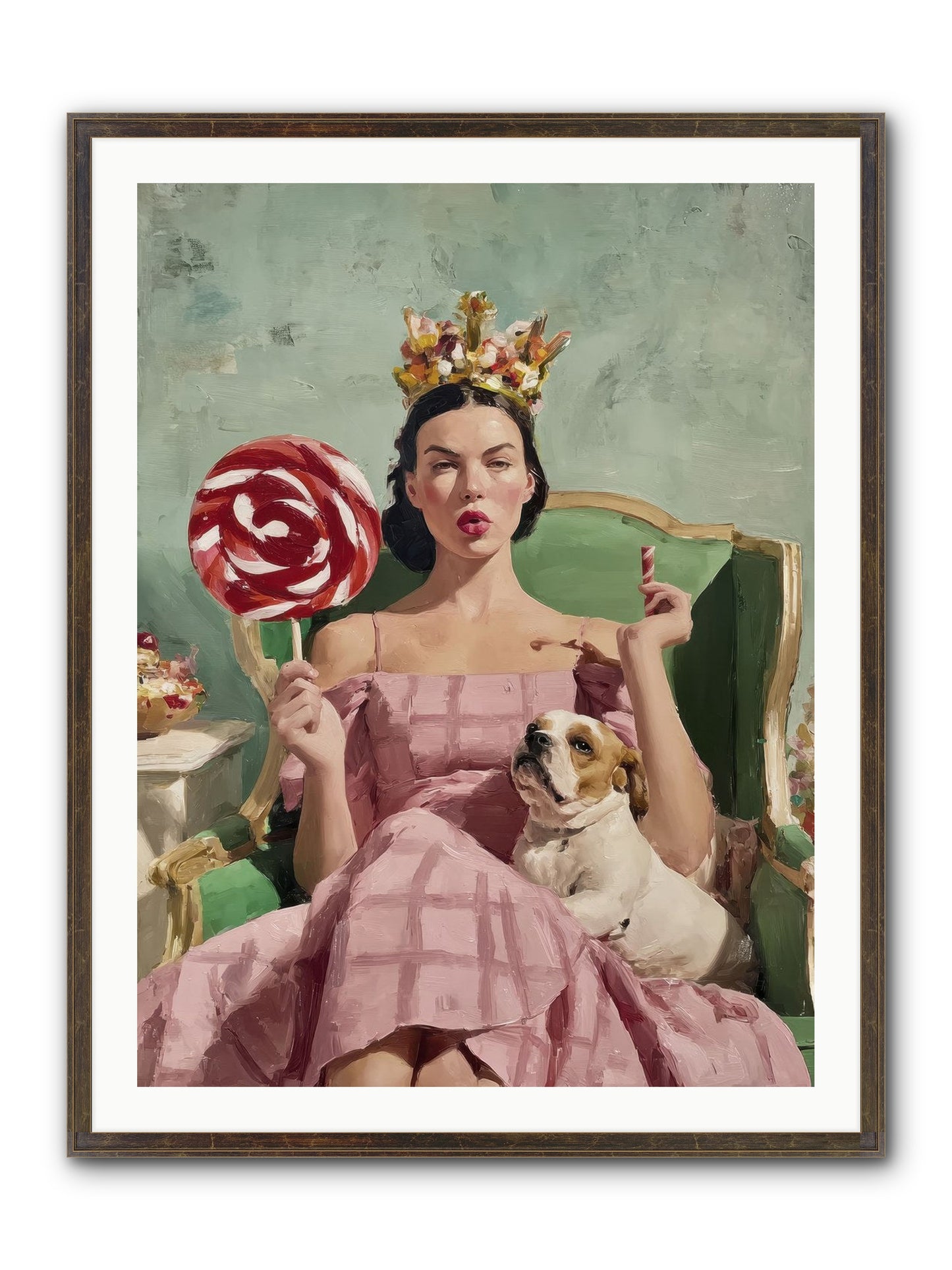 Sovereign Of Sugarplum Splendor Framed Print - Slimwoods Black/Gold 30x40