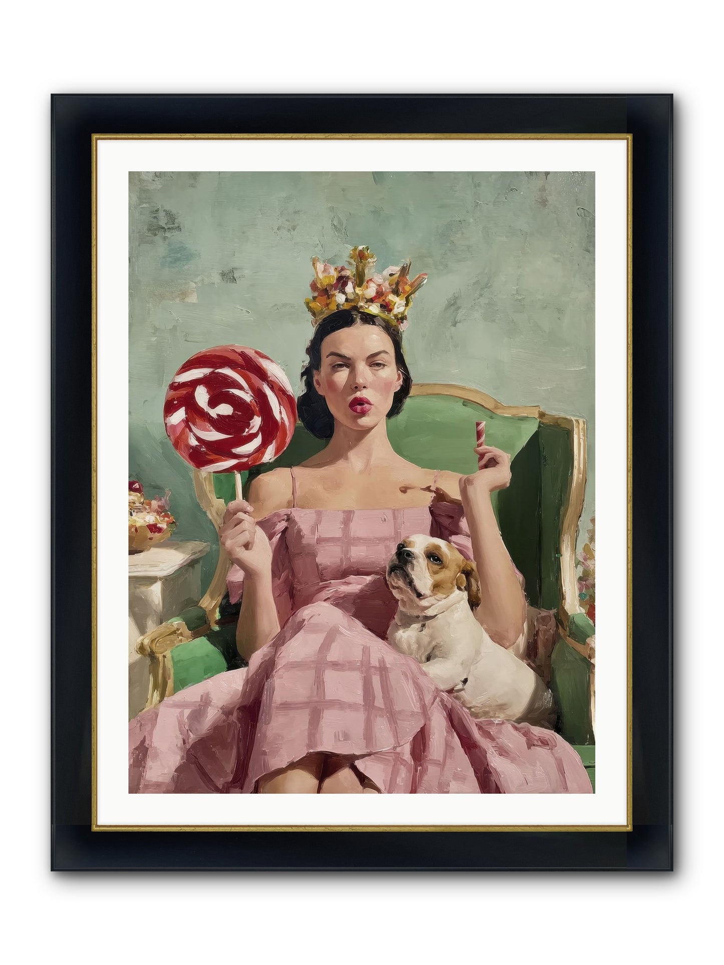 Sovereign Of Sugarplum Splendor Framed Print - Wide Black w/Gold 30x40