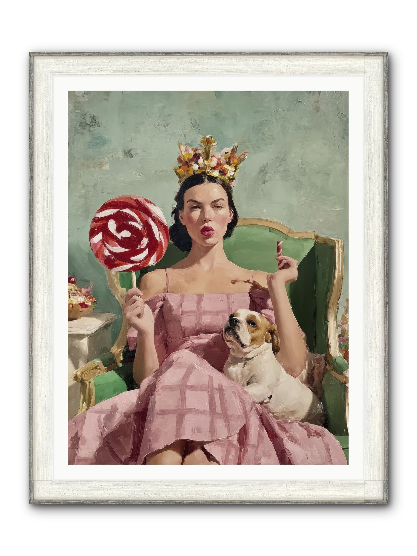 Sovereign Of Sugarplum Splendor Framed Print - Driftwood White 36x48