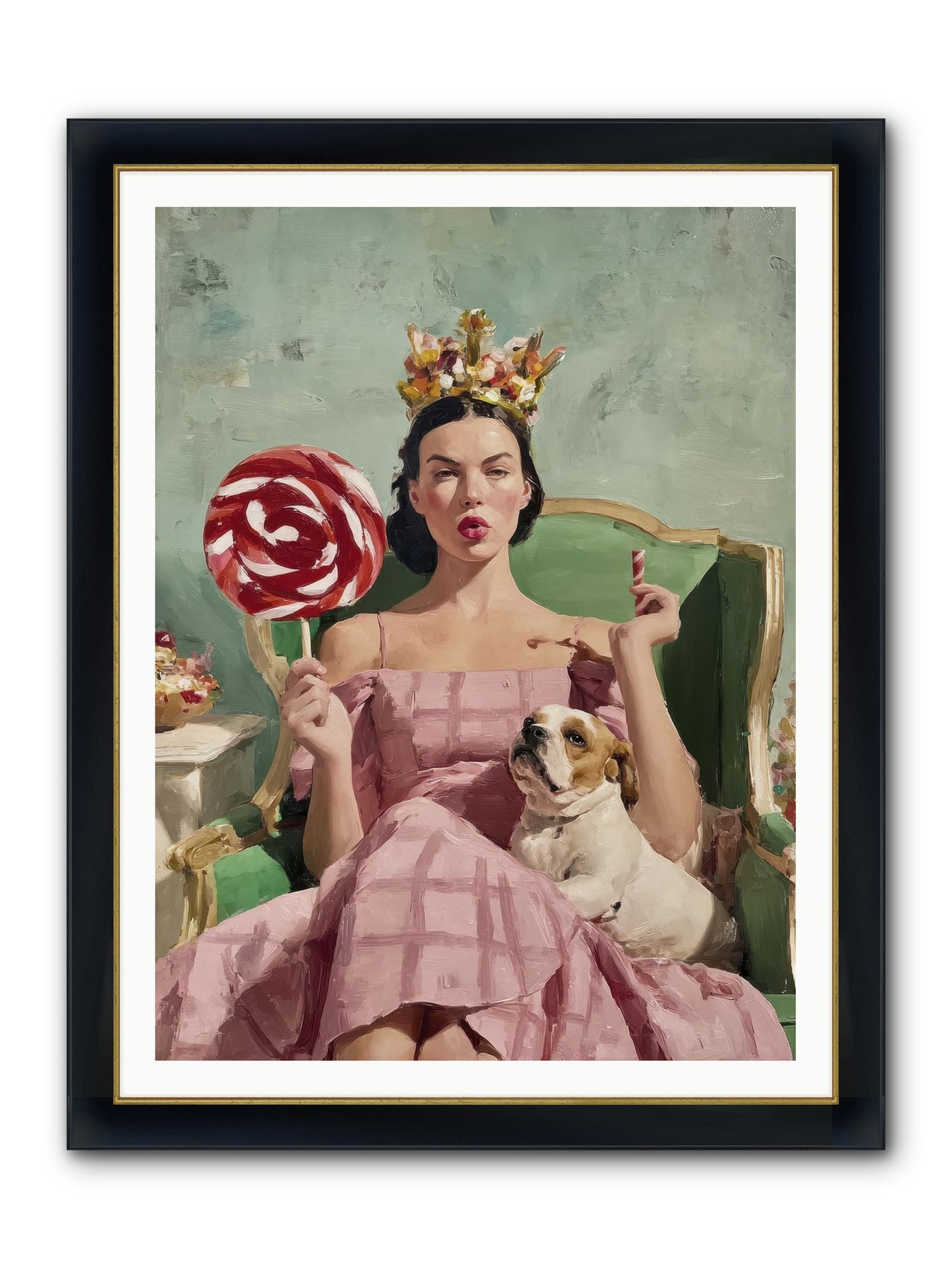 Sovereign Of Sugarplum Splendor Framed Print - Wide Black w/Gold 36x48