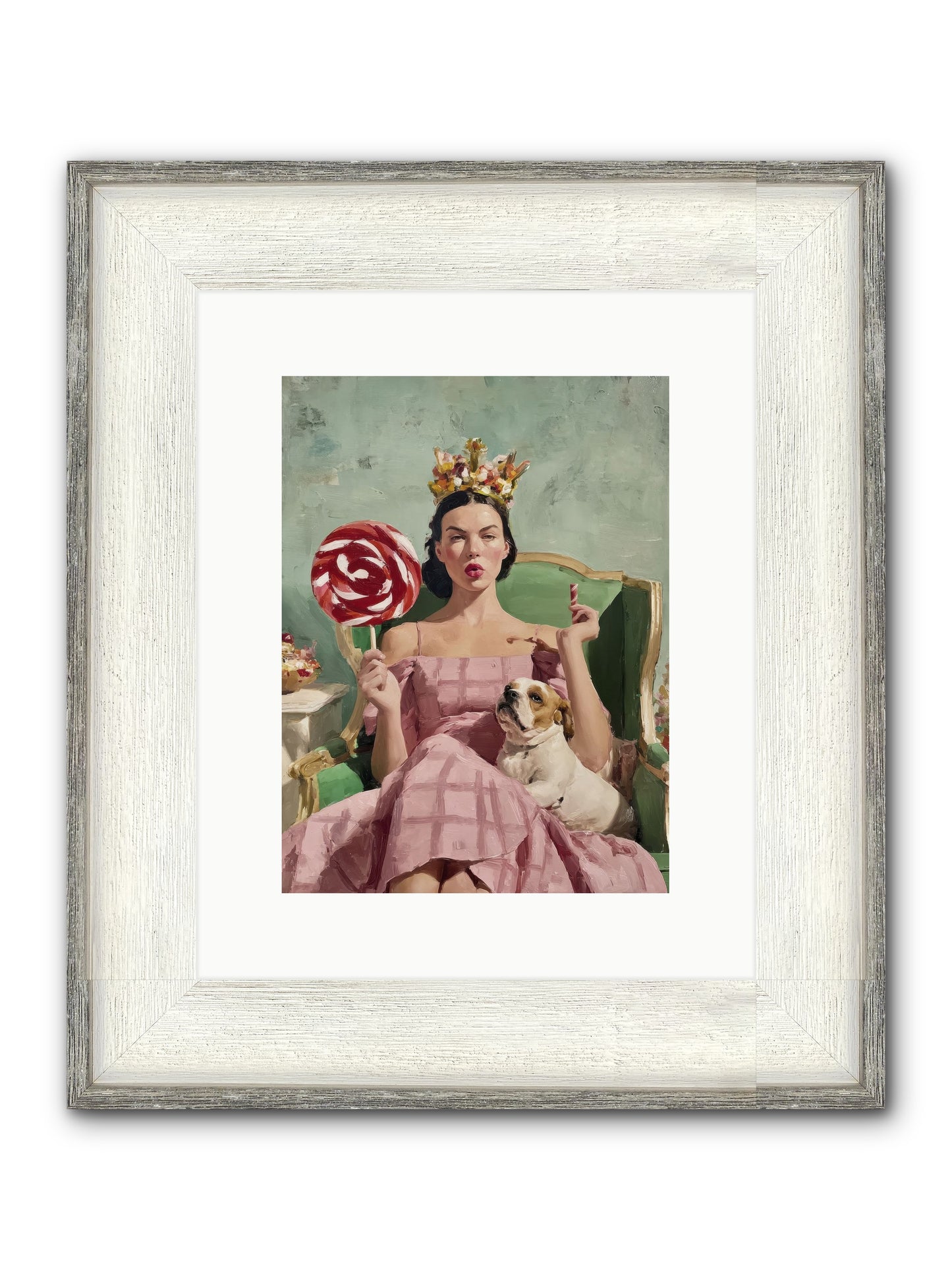 Sovereign Of Sugarplum Splendor Framed Print - Driftwood White 9x12
