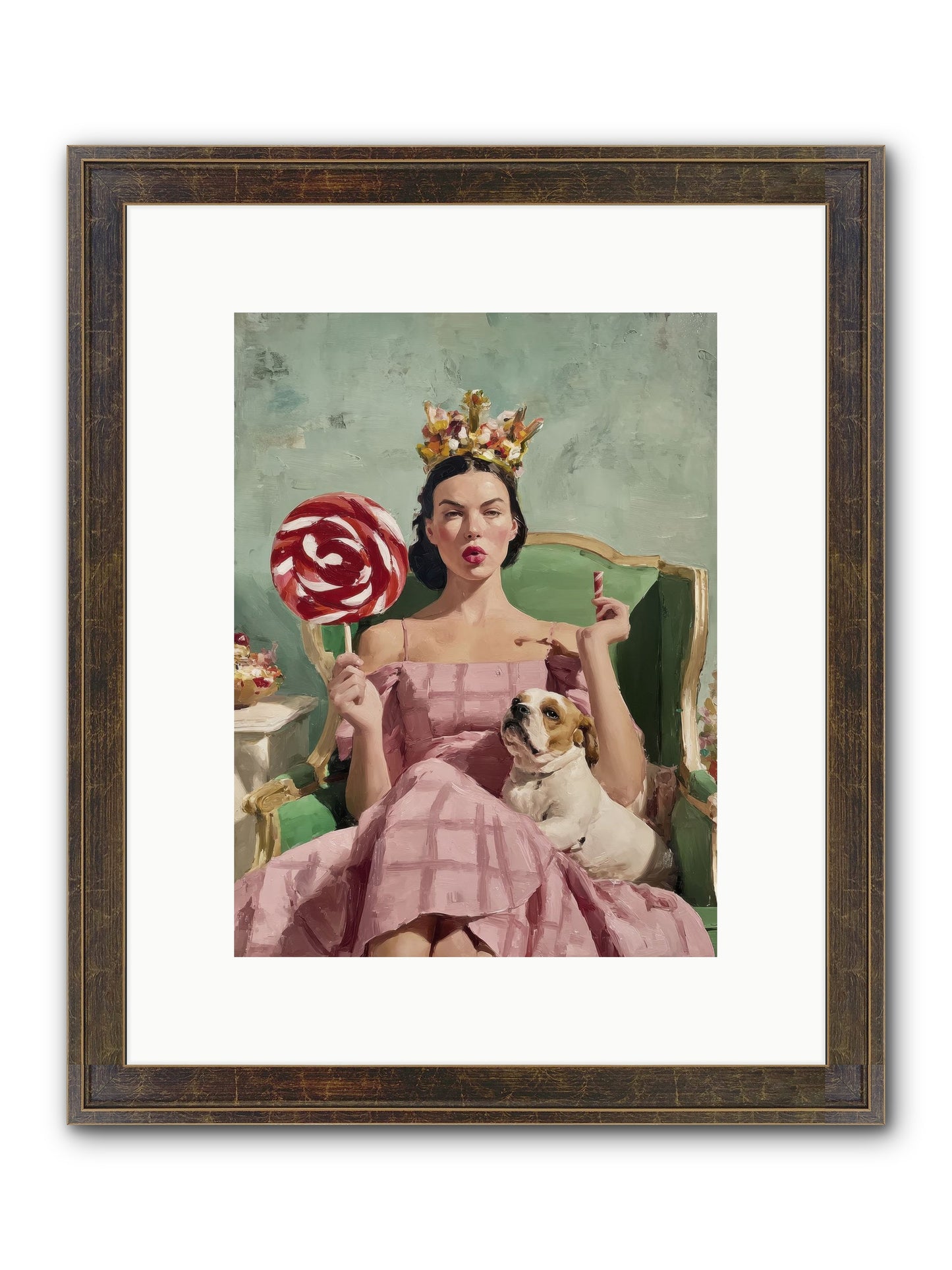 Sovereign Of Sugarplum Splendor Framed Print - Slimwoods Black/Gold 9x12