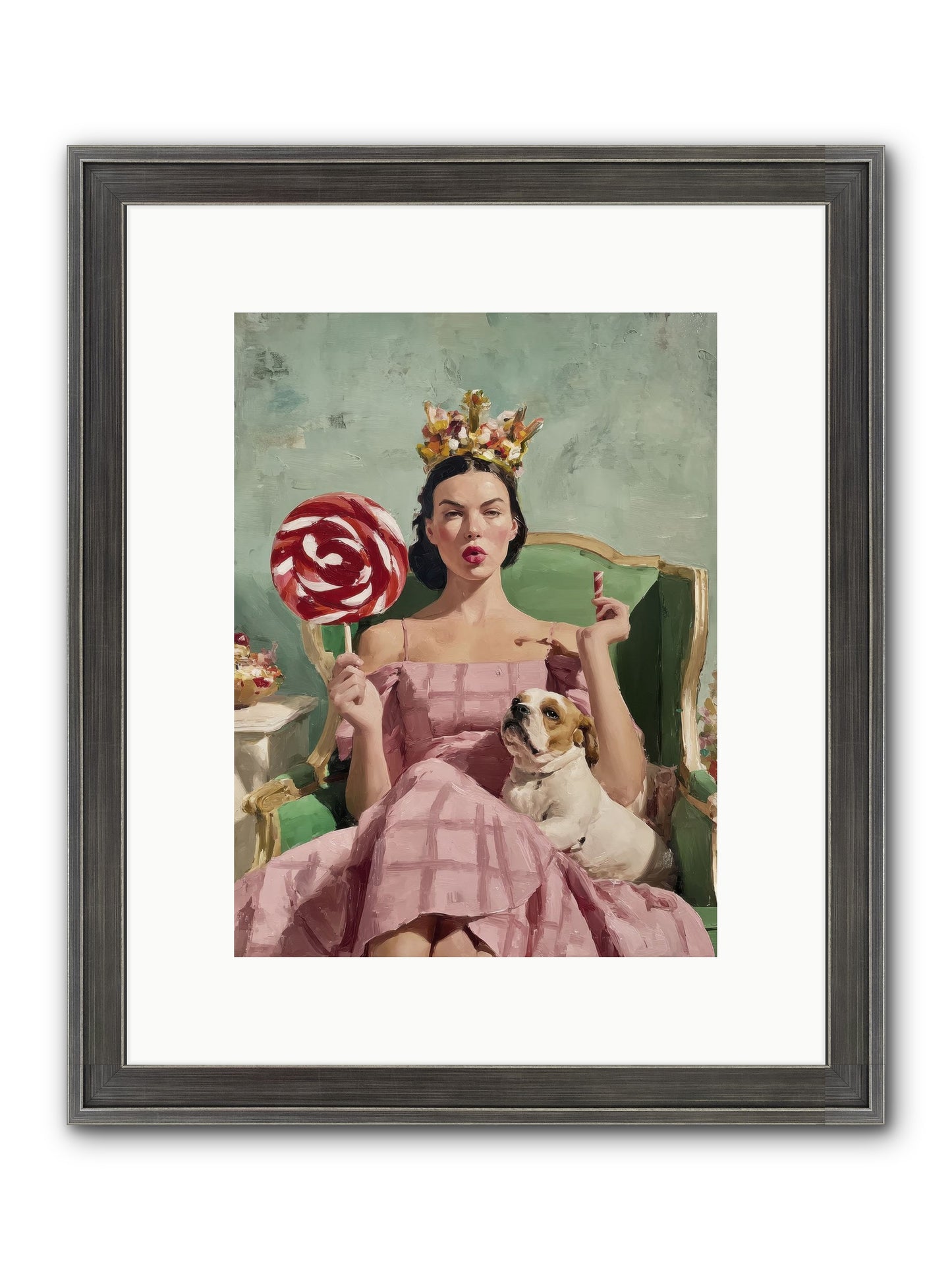 Sovereign Of Sugarplum Splendor Framed Print - Slimwoods Black/Silver 9x12
